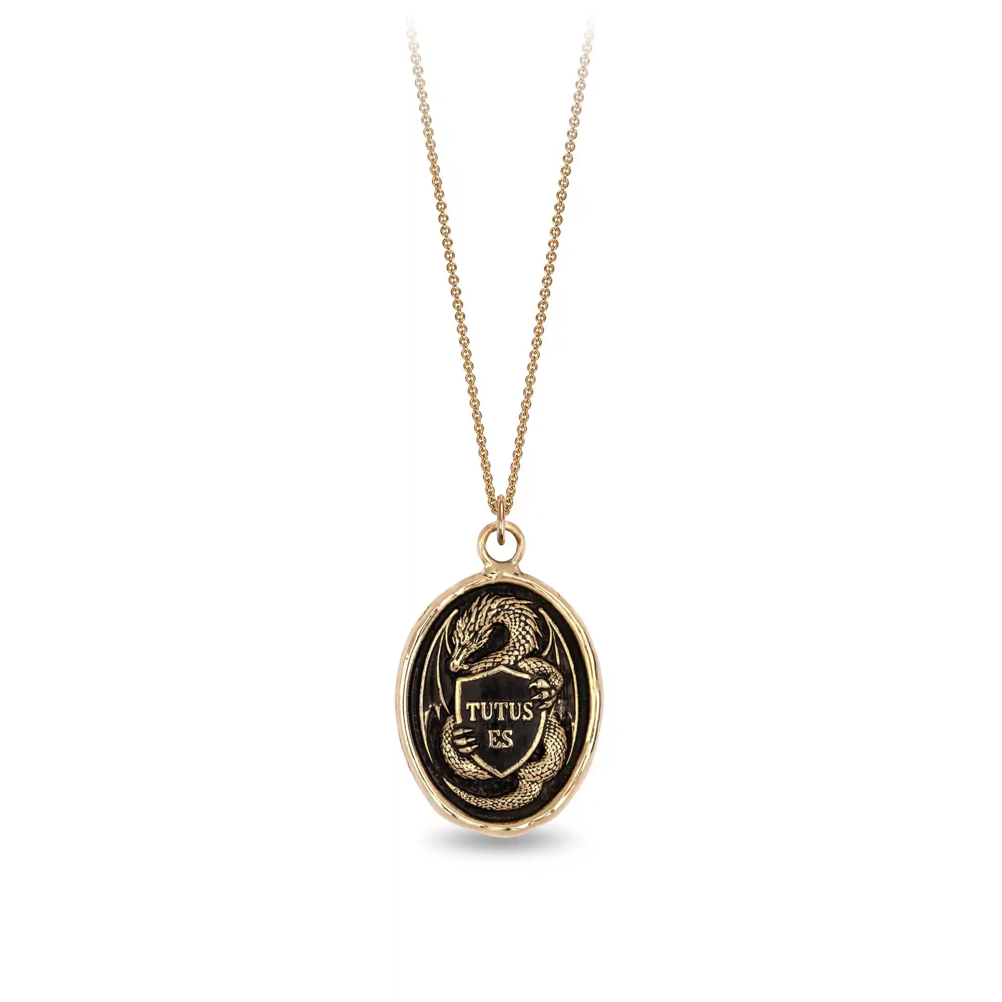 Guardian 14K Gold Talisman