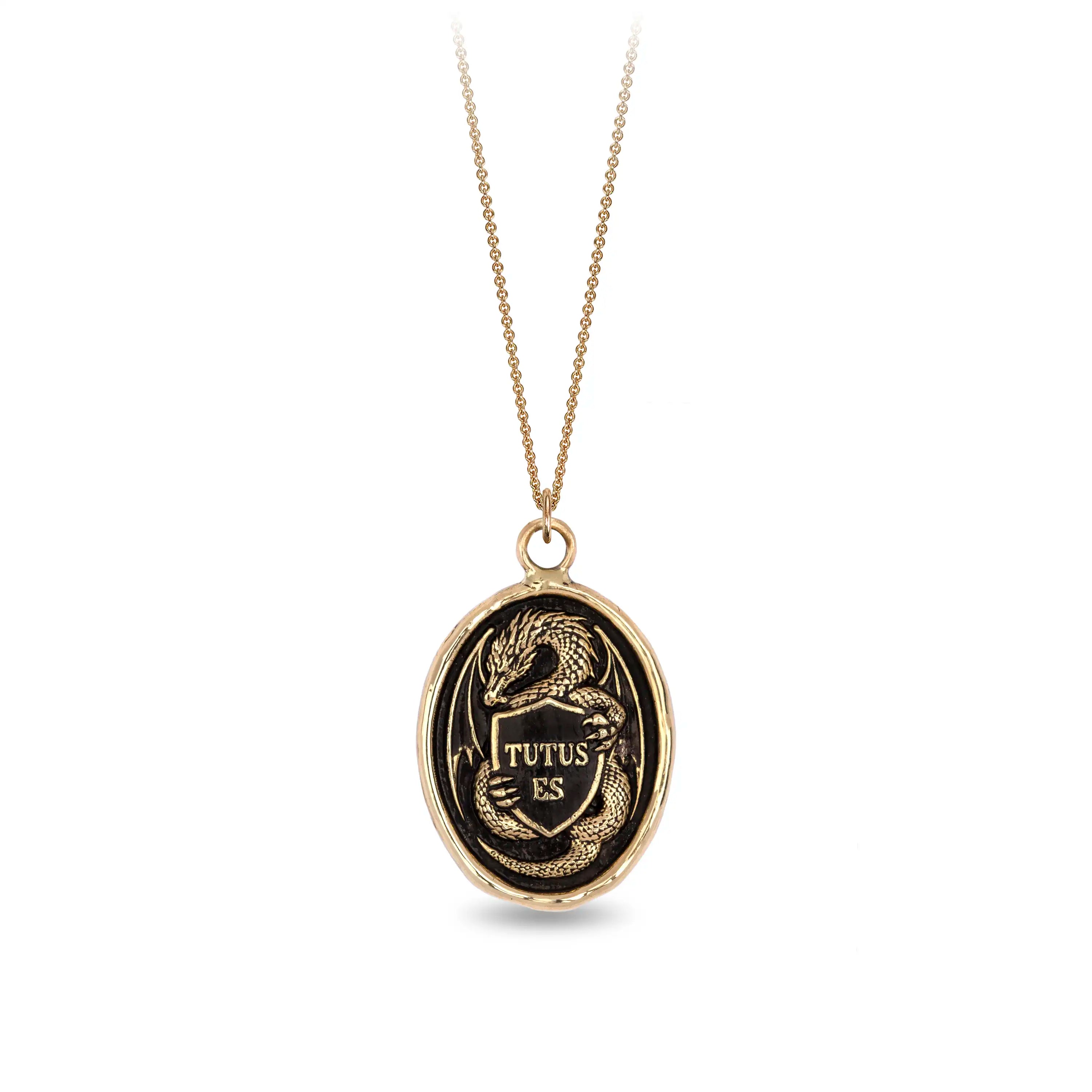 Guardian 14K Gold Talisman