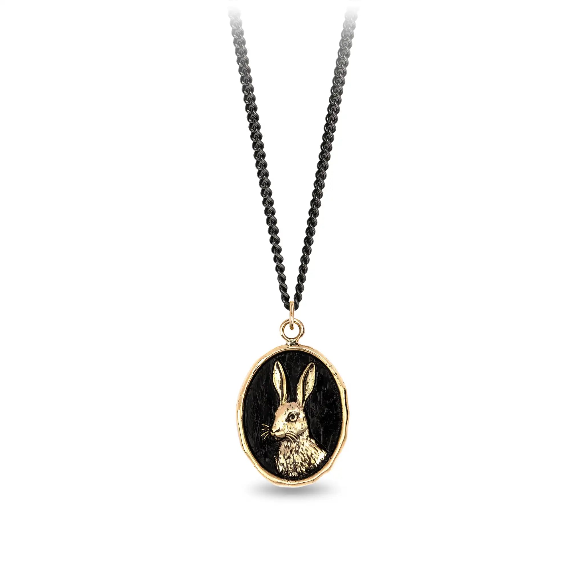 Hare 14K Gold Talisman