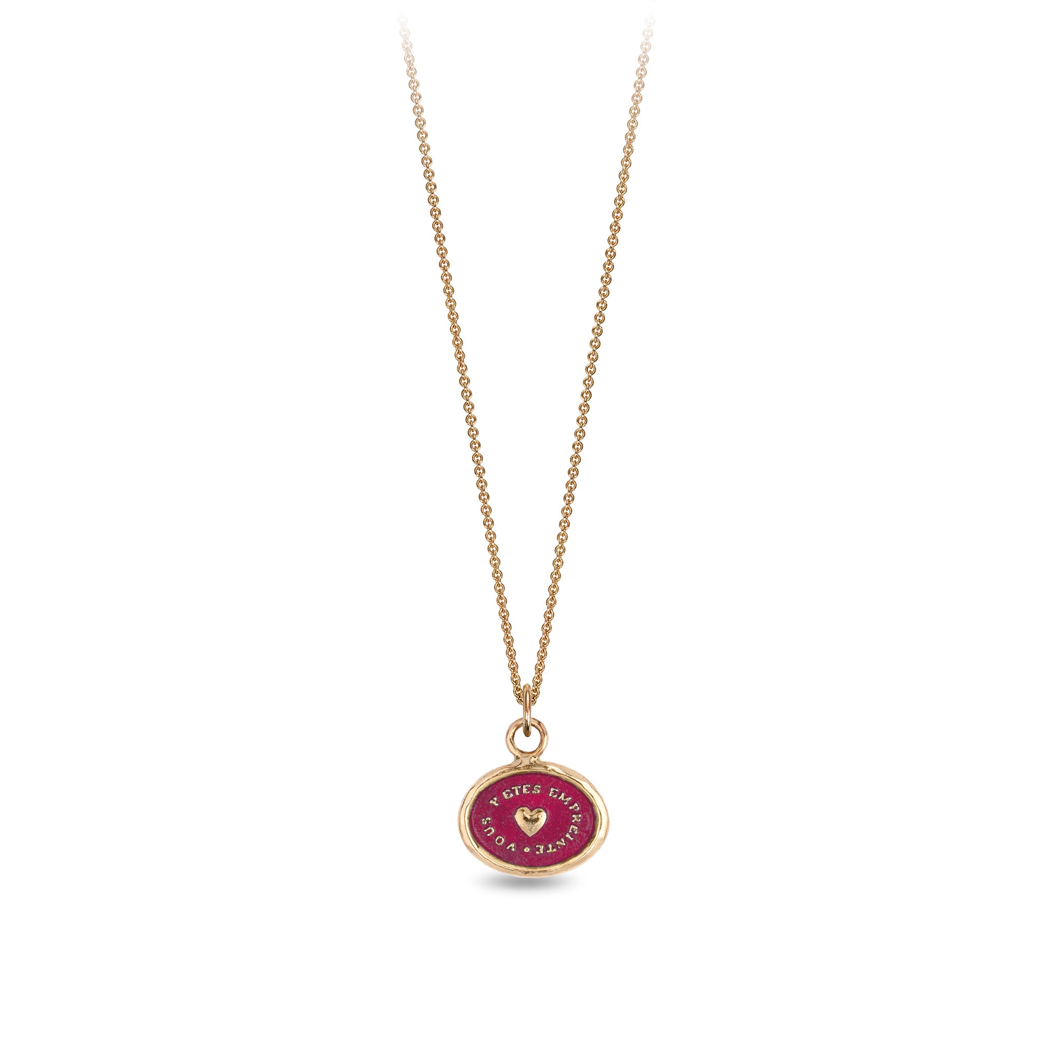 Heart Print 14K Gold Talisman - True Colors