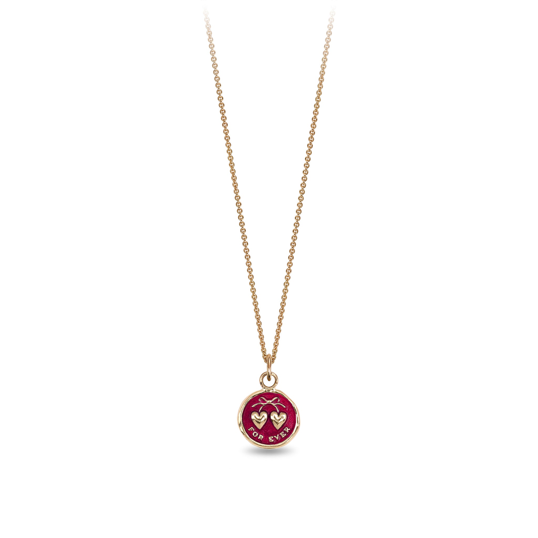 Hearts 14K Gold Talisman - True Colors