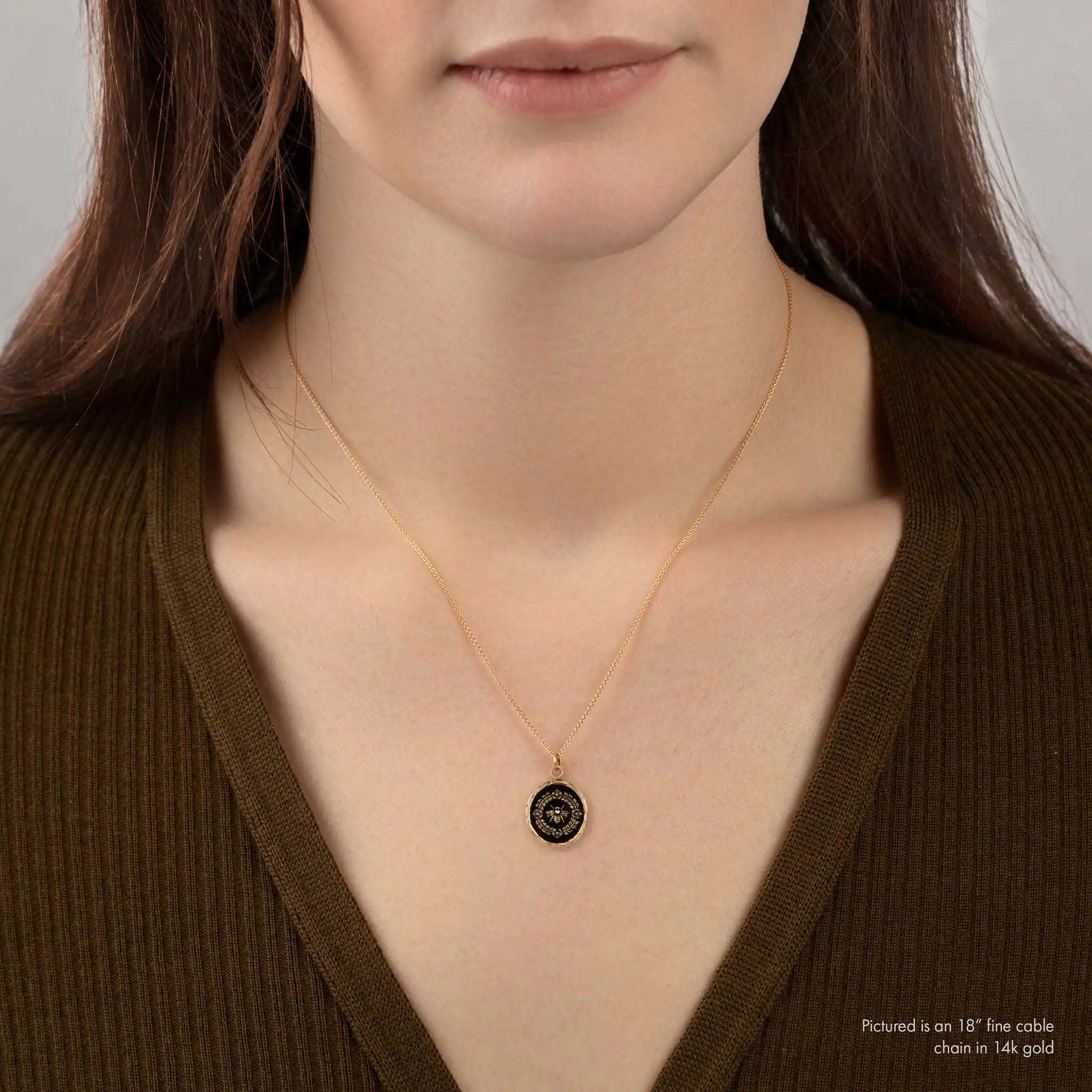 Honeybee 14K Gold Talisman
