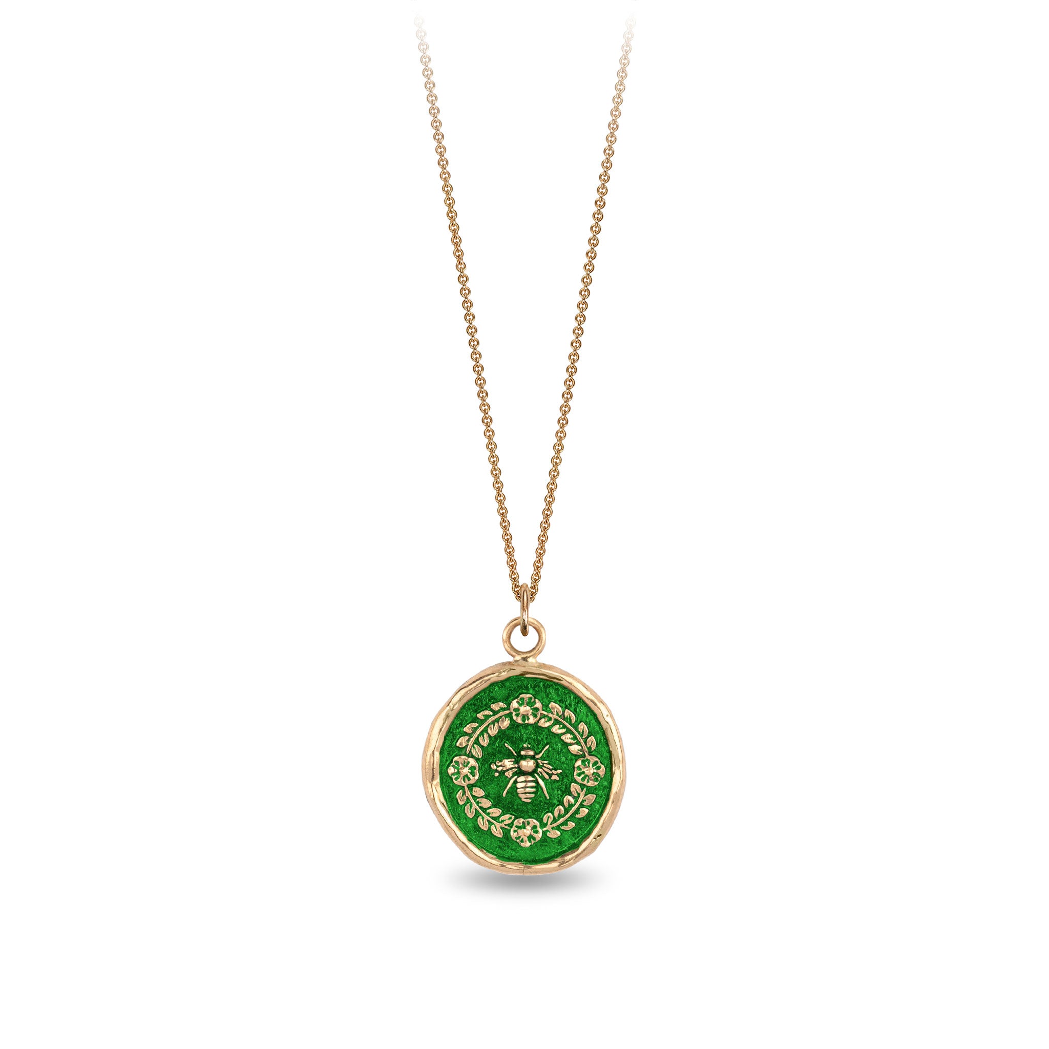 Honeybee 14K Gold Talisman - True Colors