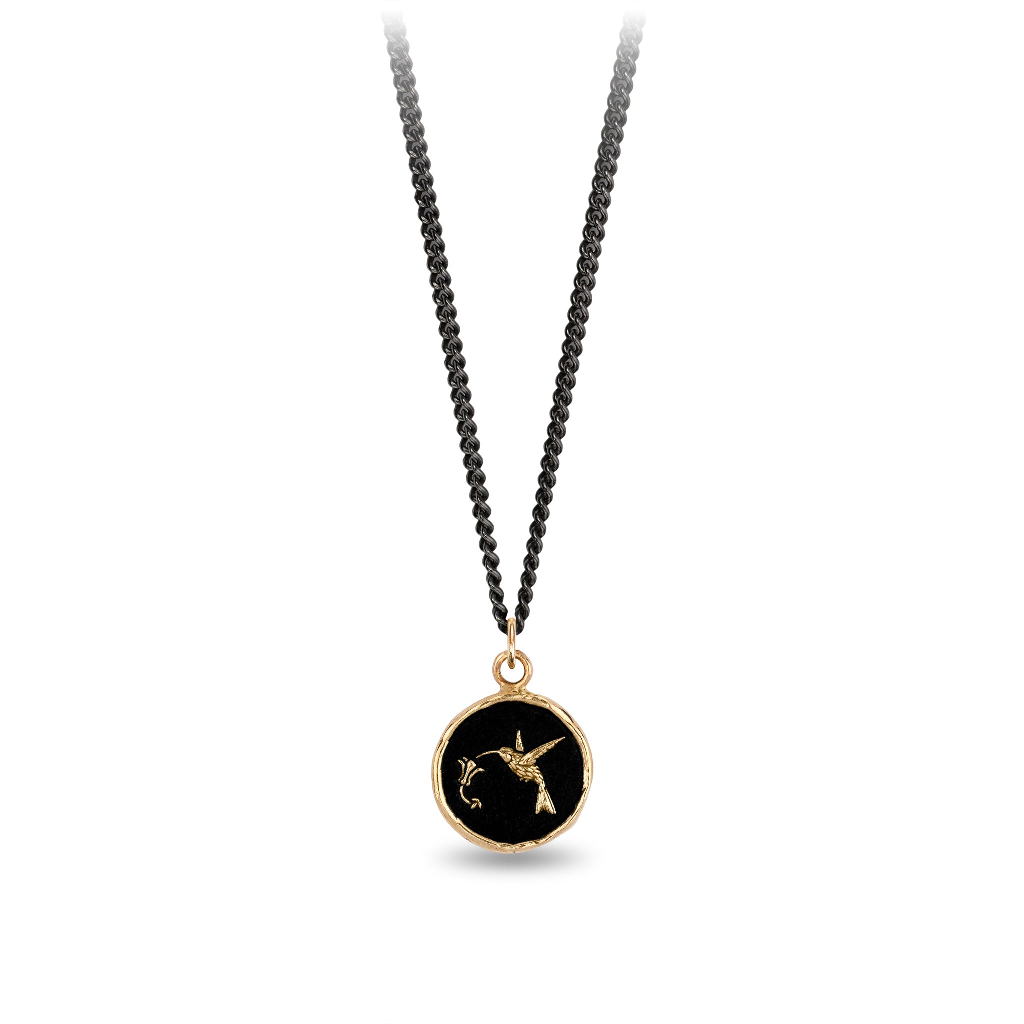 Hummingbird 14K Gold Talisman