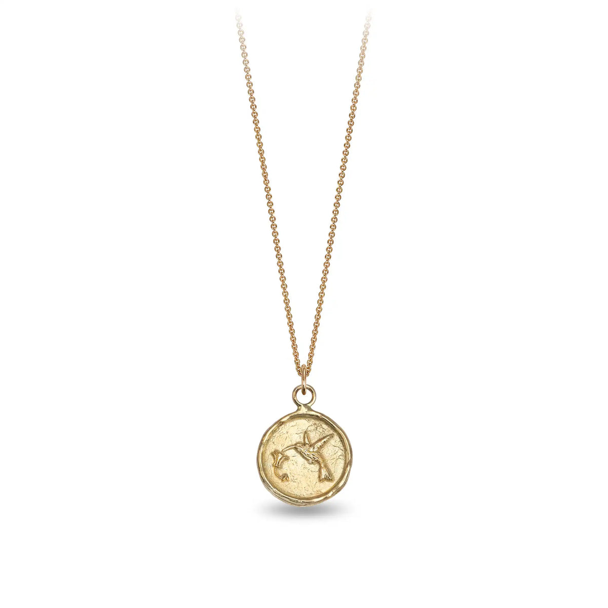 Hummingbird 14K Gold Talisman - Unveiled