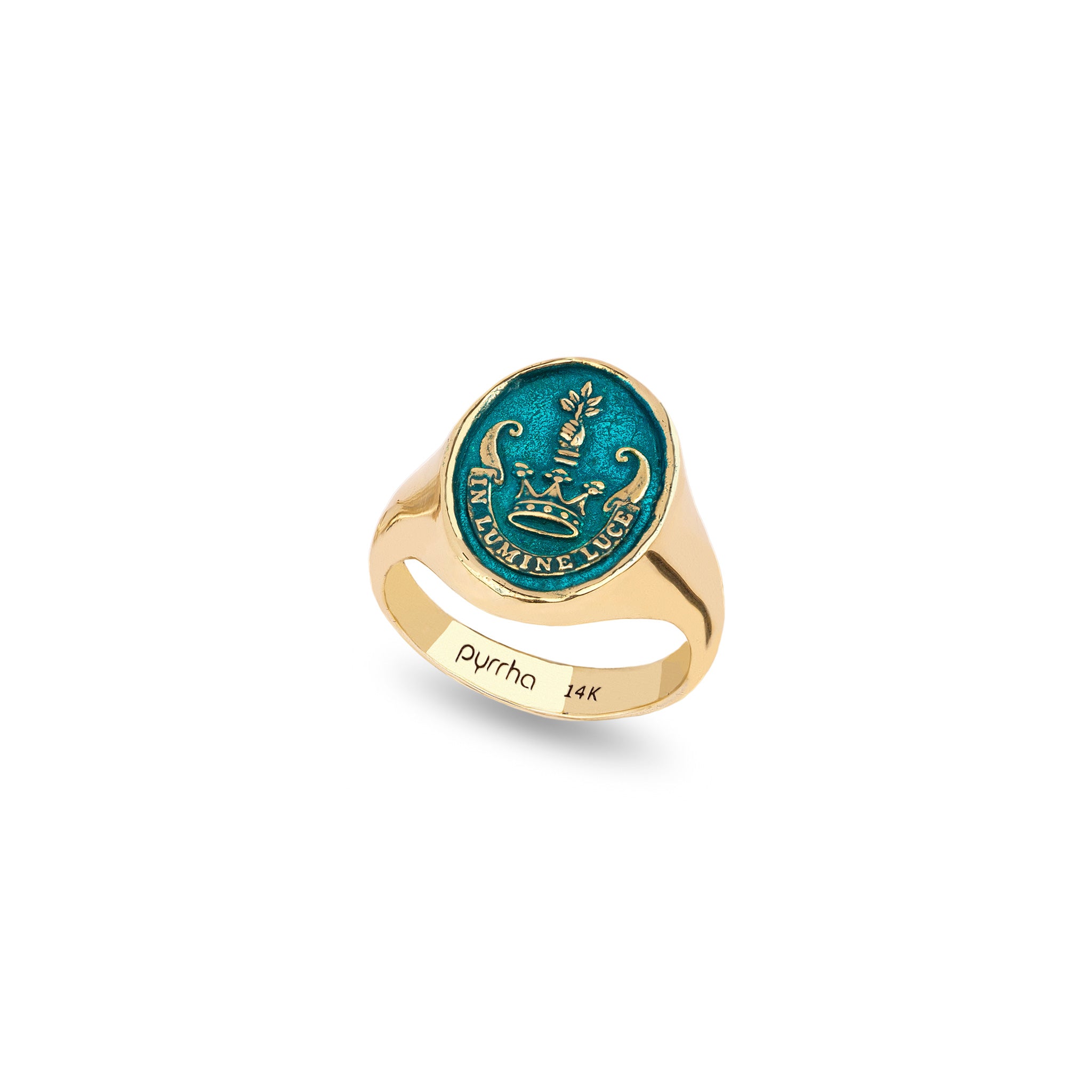 Inspiration 14K Gold Signet Ring - True Colors