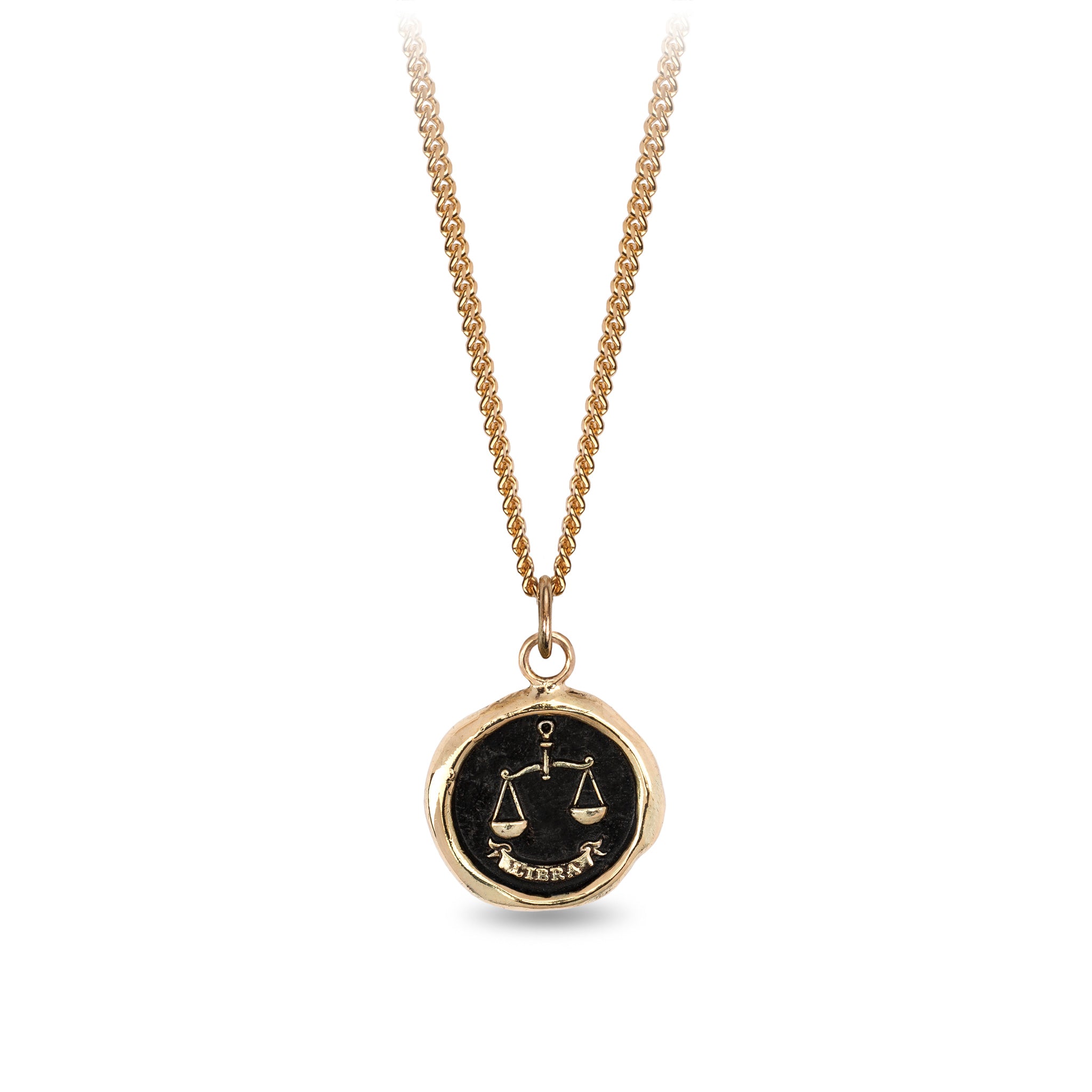 Libra 14K Gold Zodiac Talisman