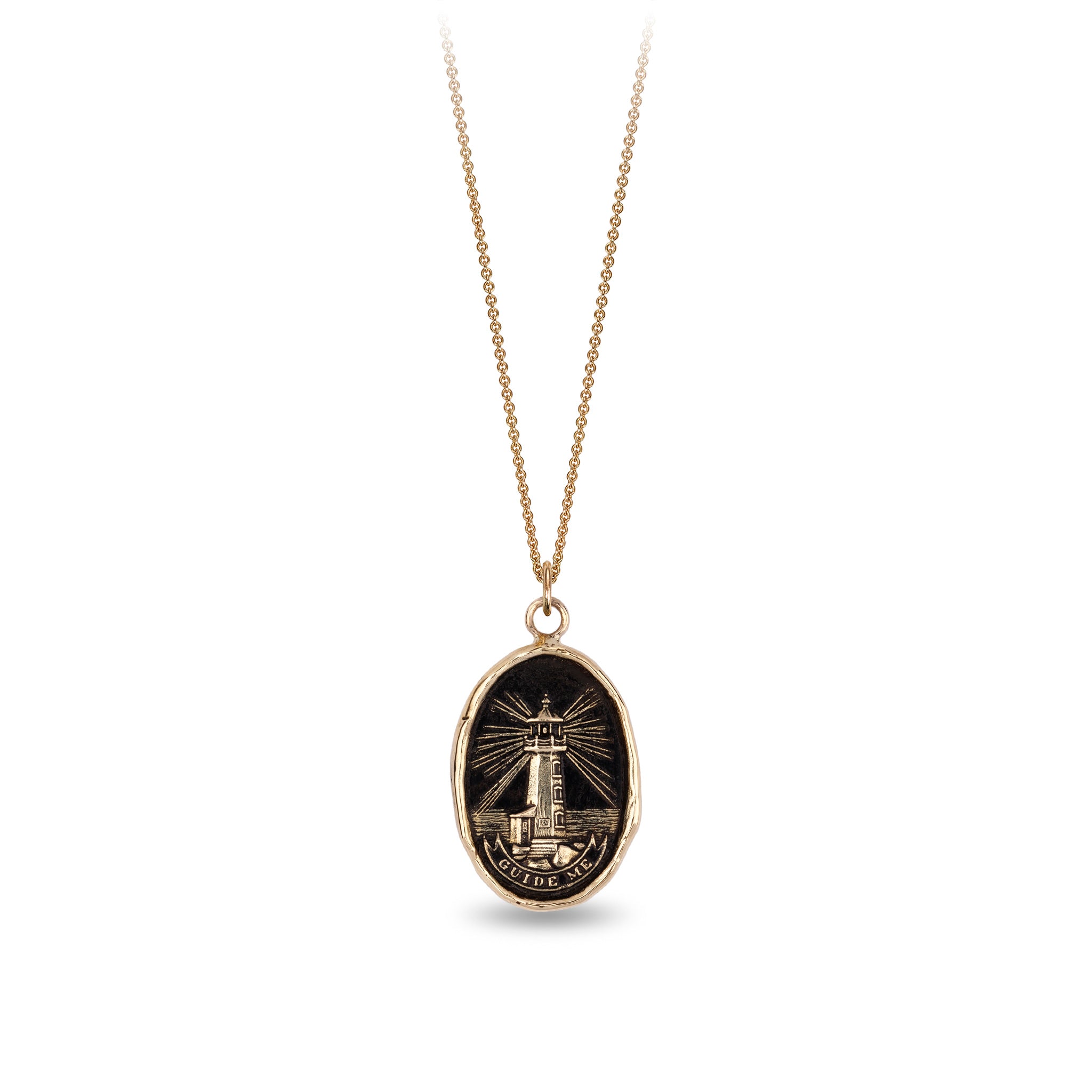 Lighthouse 14K Gold Talisman