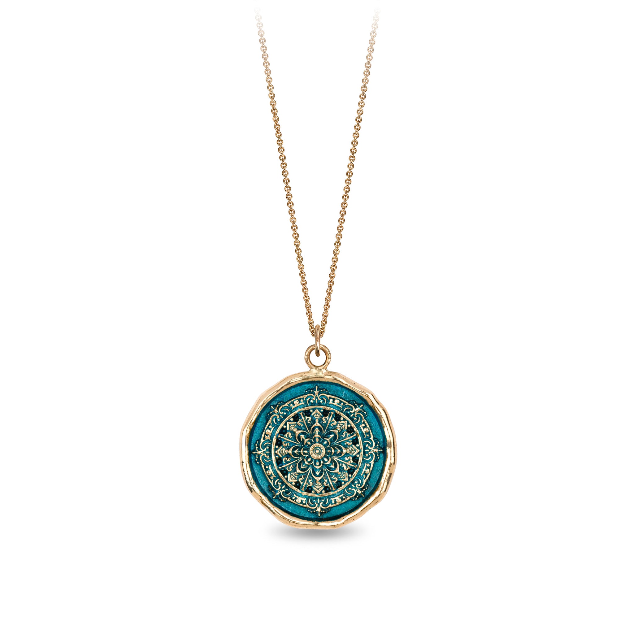 Mandala 14K Gold Talisman - True Colors