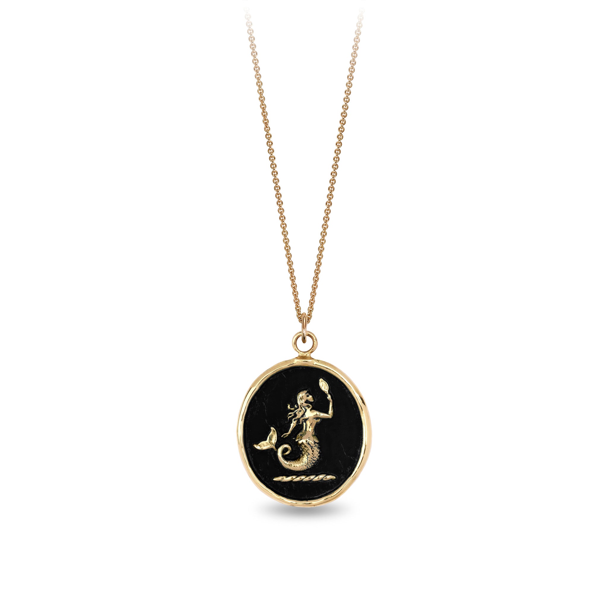 Mermaid 14K Gold Talisman