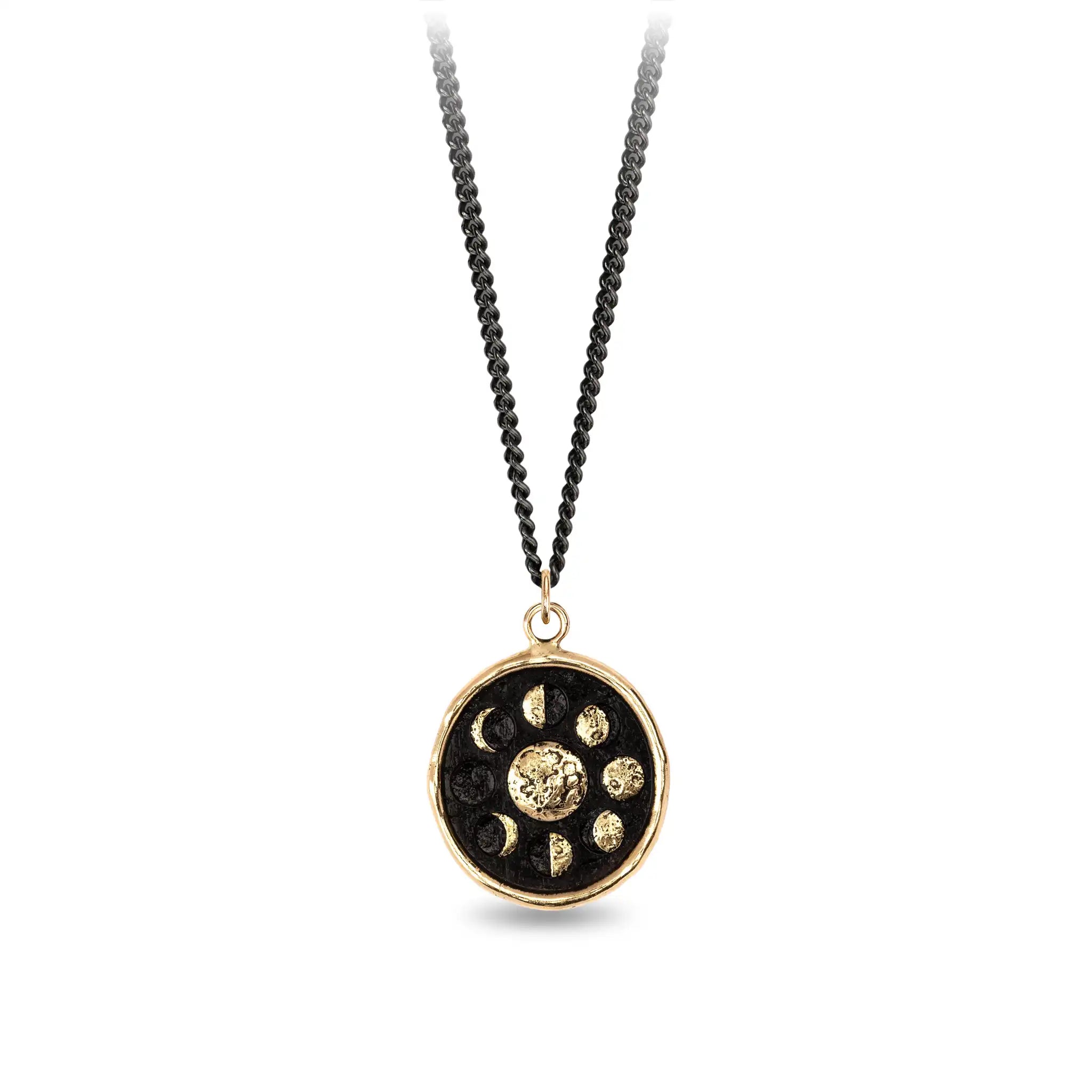 Moon Phases 14K Gold Talisman