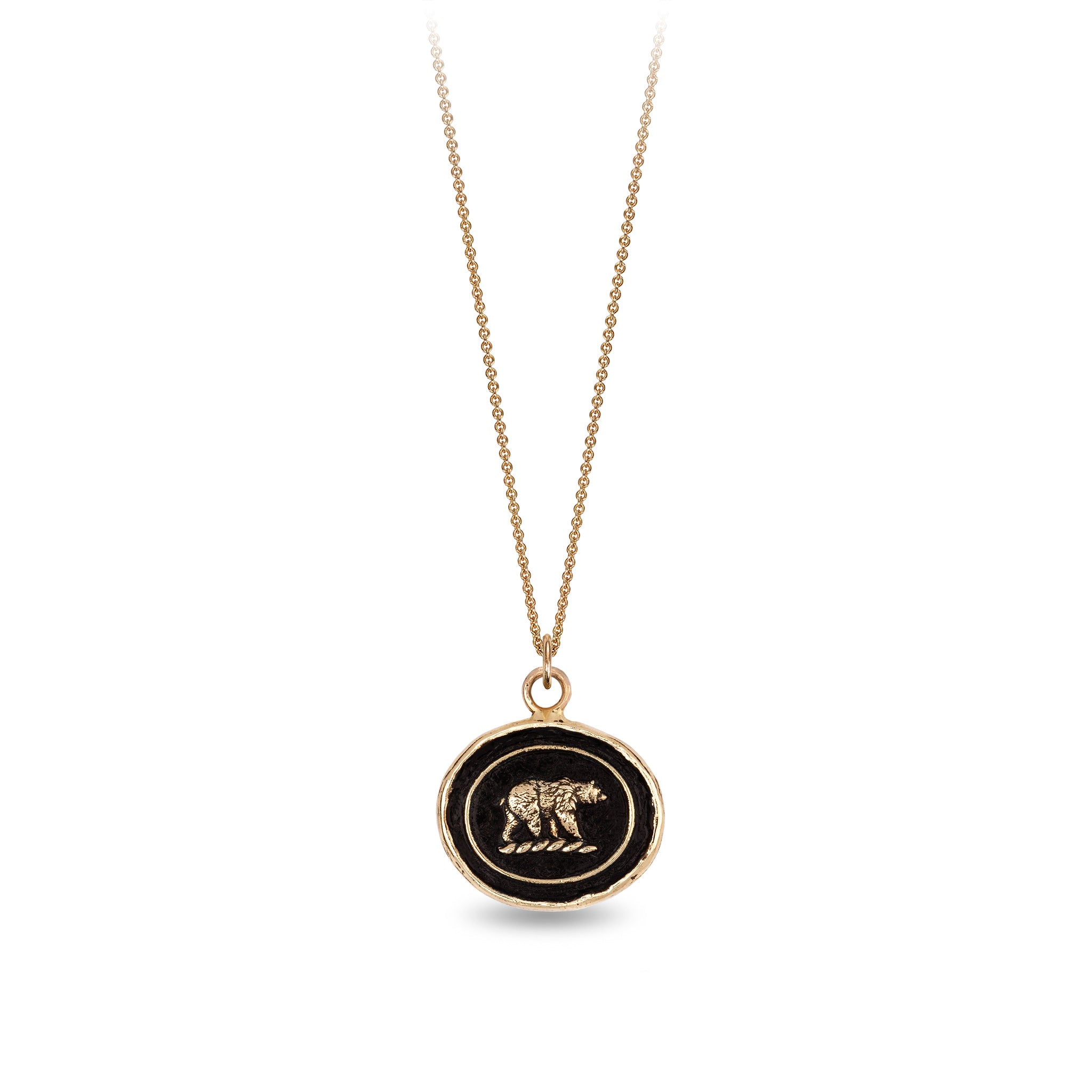 Mother Bear 14K Gold Talisman