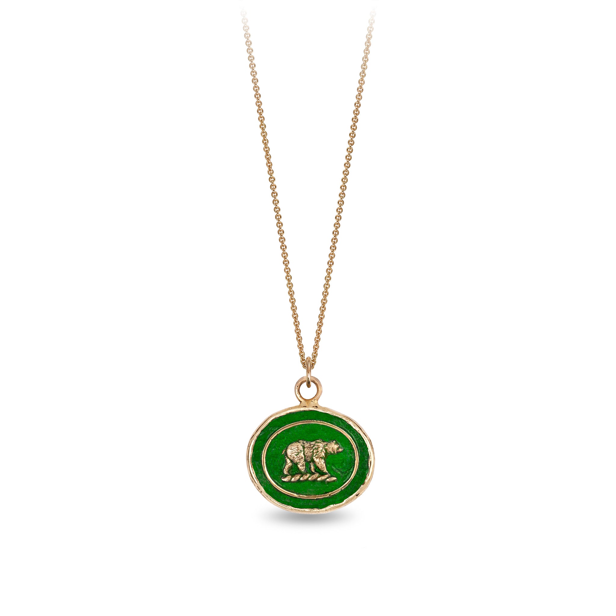 Mother Bear 14K Gold Talisman - True Colors