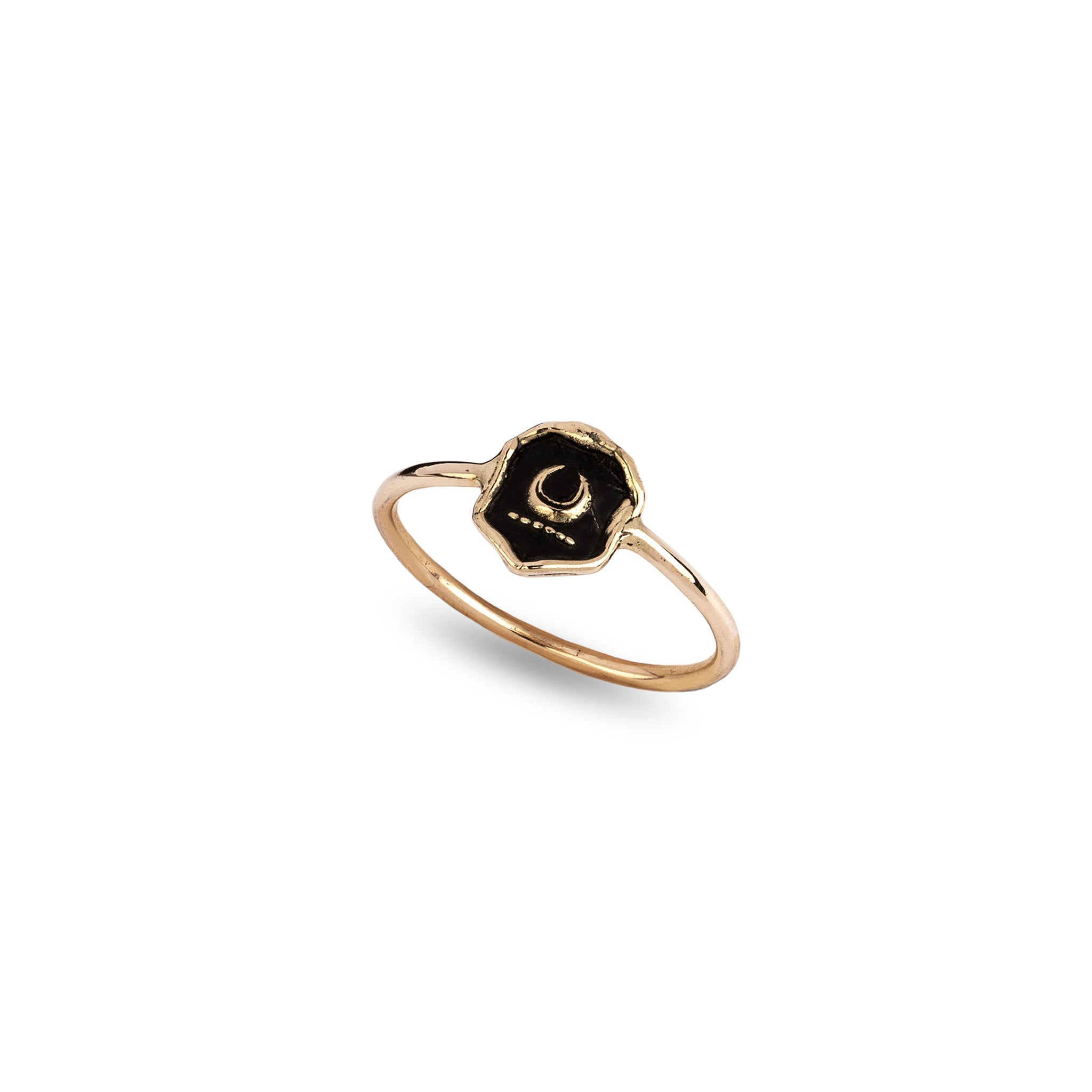 New Beginnings 14K Gold Mini Talisman Ring