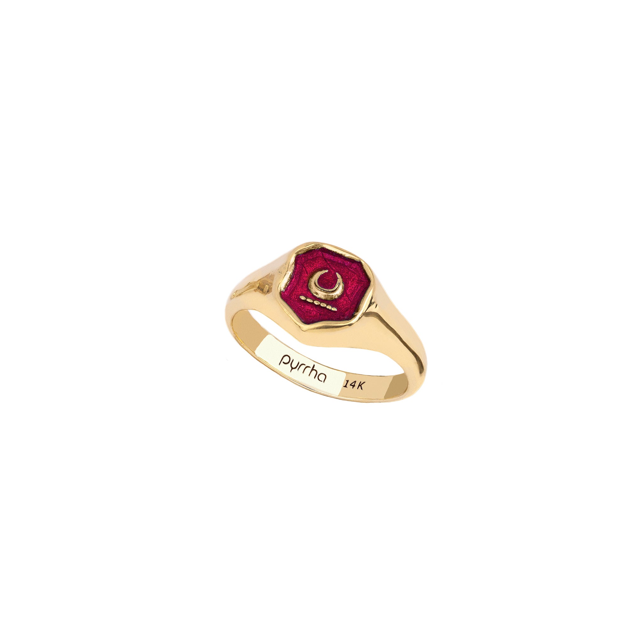 New Beginnings 14K Gold Signet Ring - True Colors