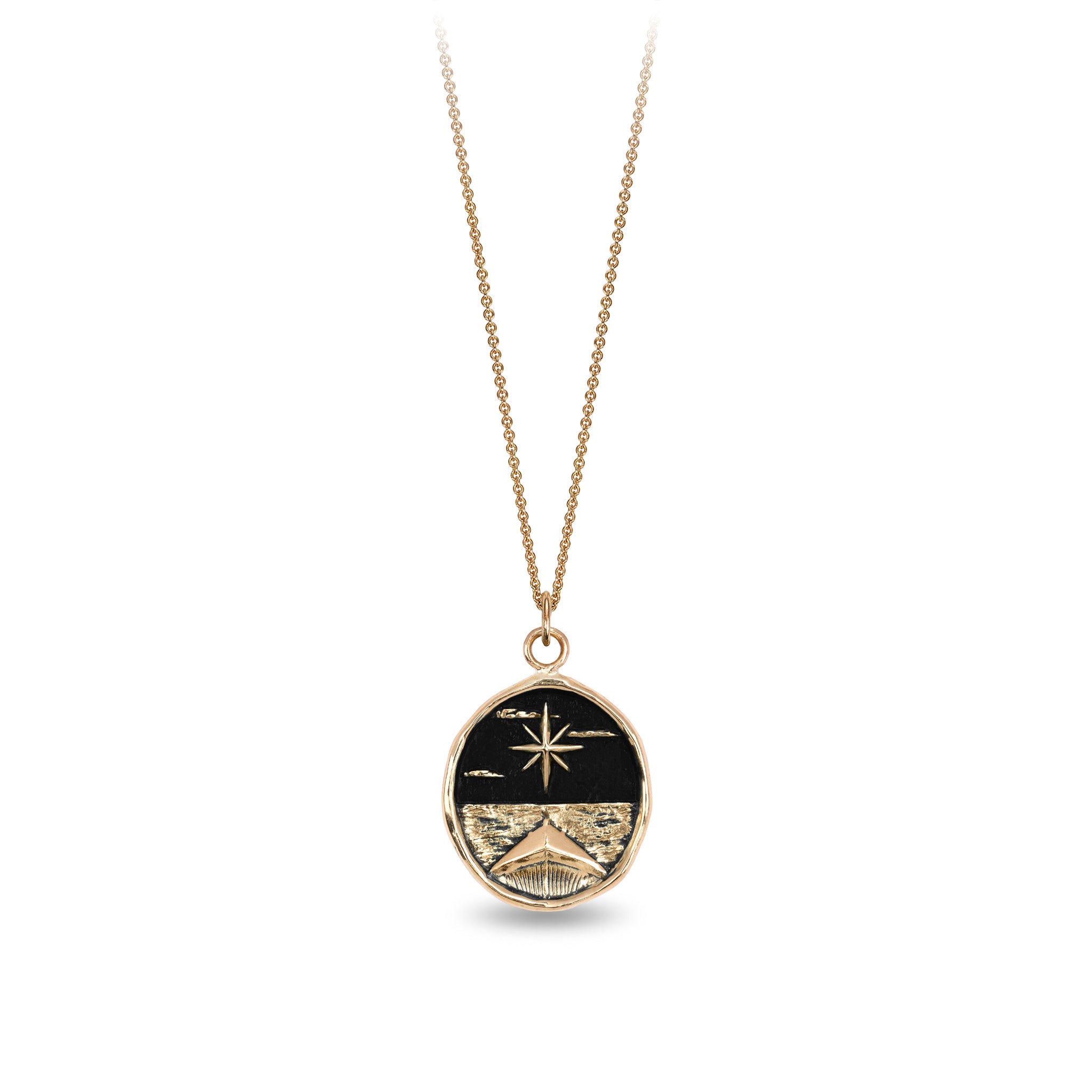 North Star 14K Gold Talisman