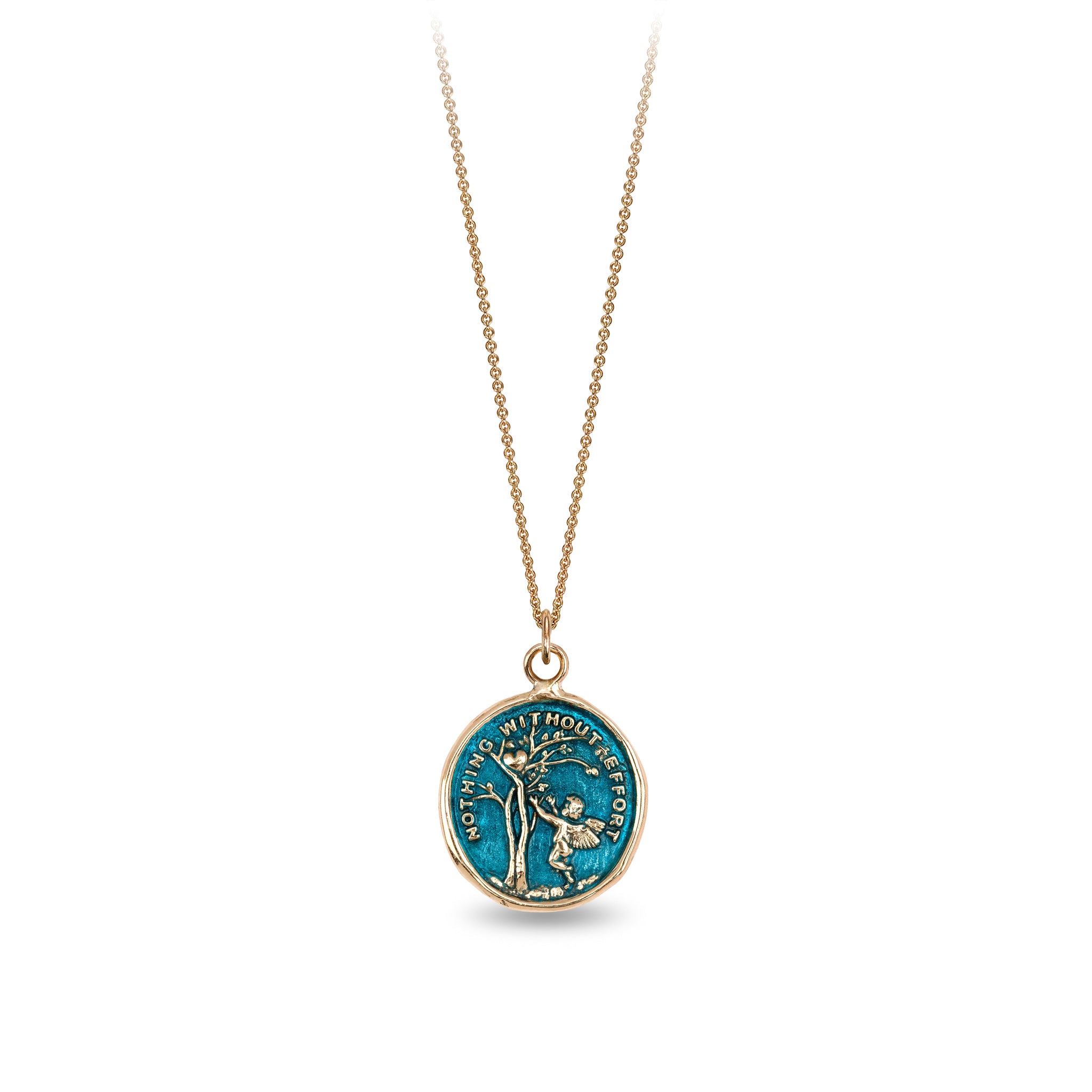 Nothing Without Effort 14K Gold Talisman - True Colors