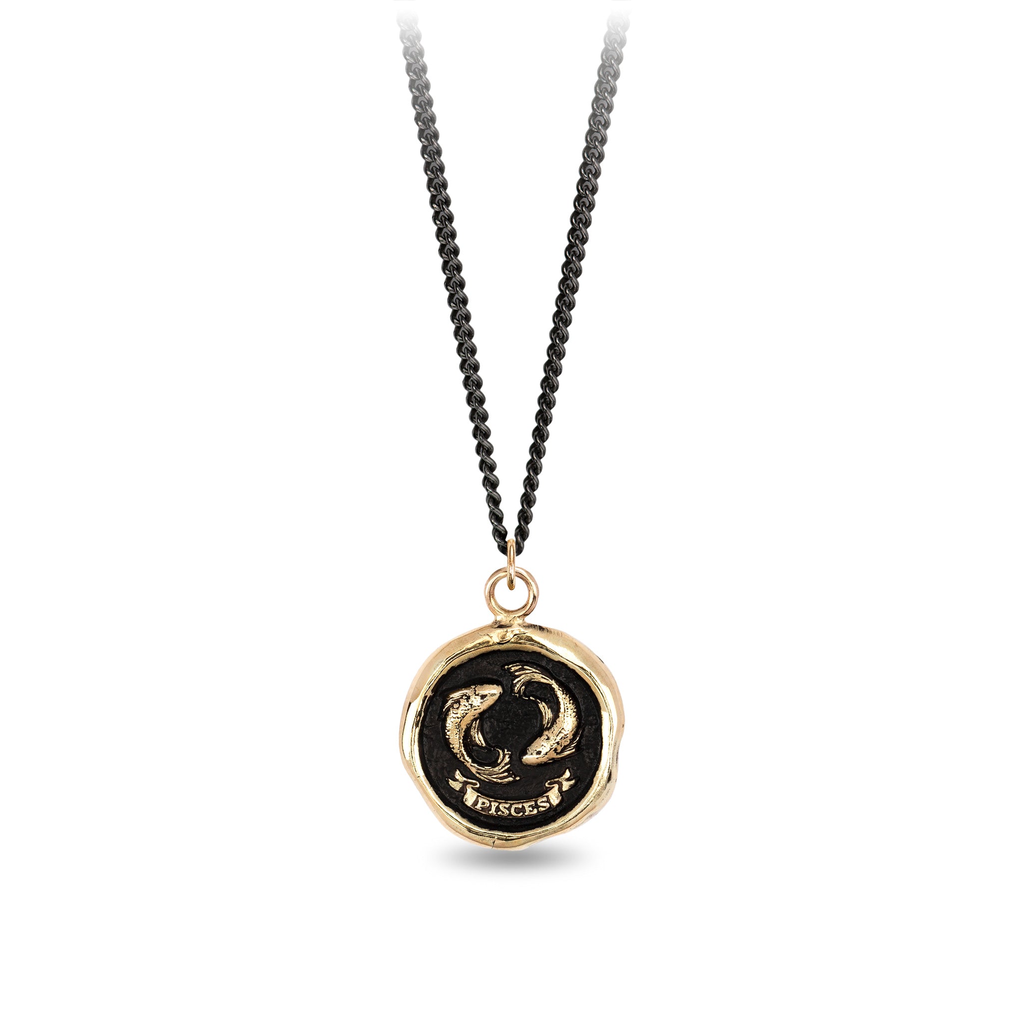 Pisces 14K Gold Zodiac Talisman