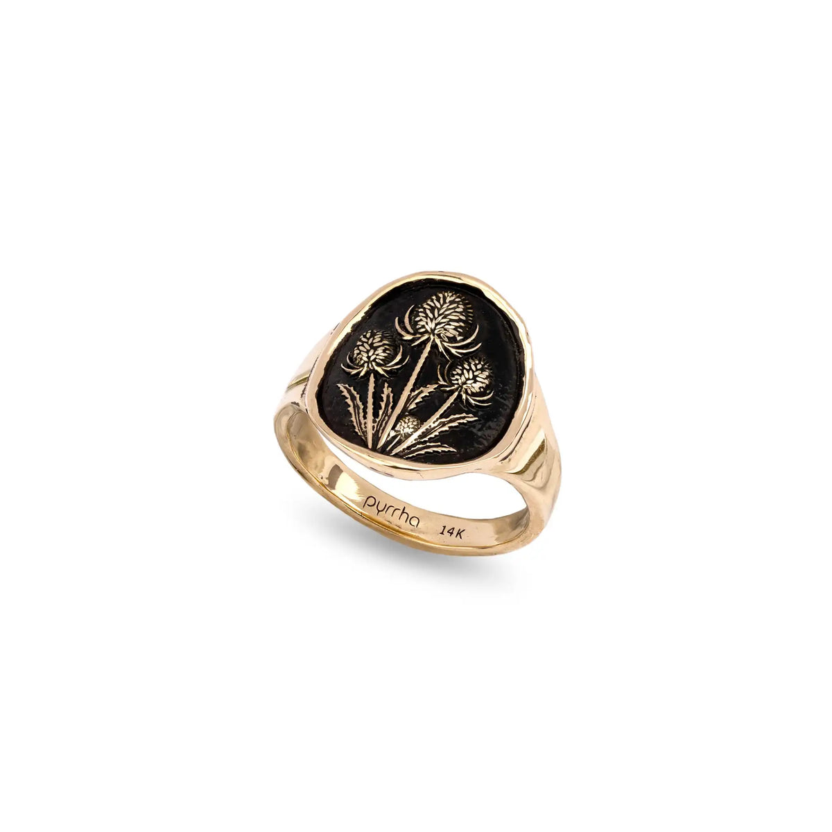 Resilience 14K Gold Cigar Band Ring