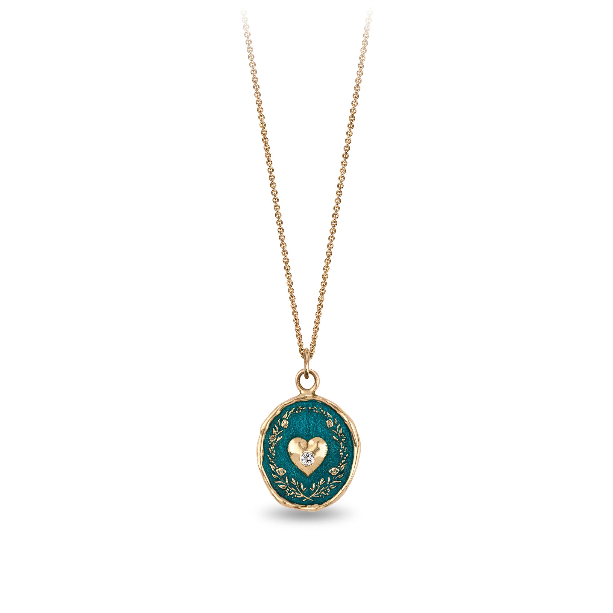 Self-Love 14K Gold Diamond Set Talisman - True Colors