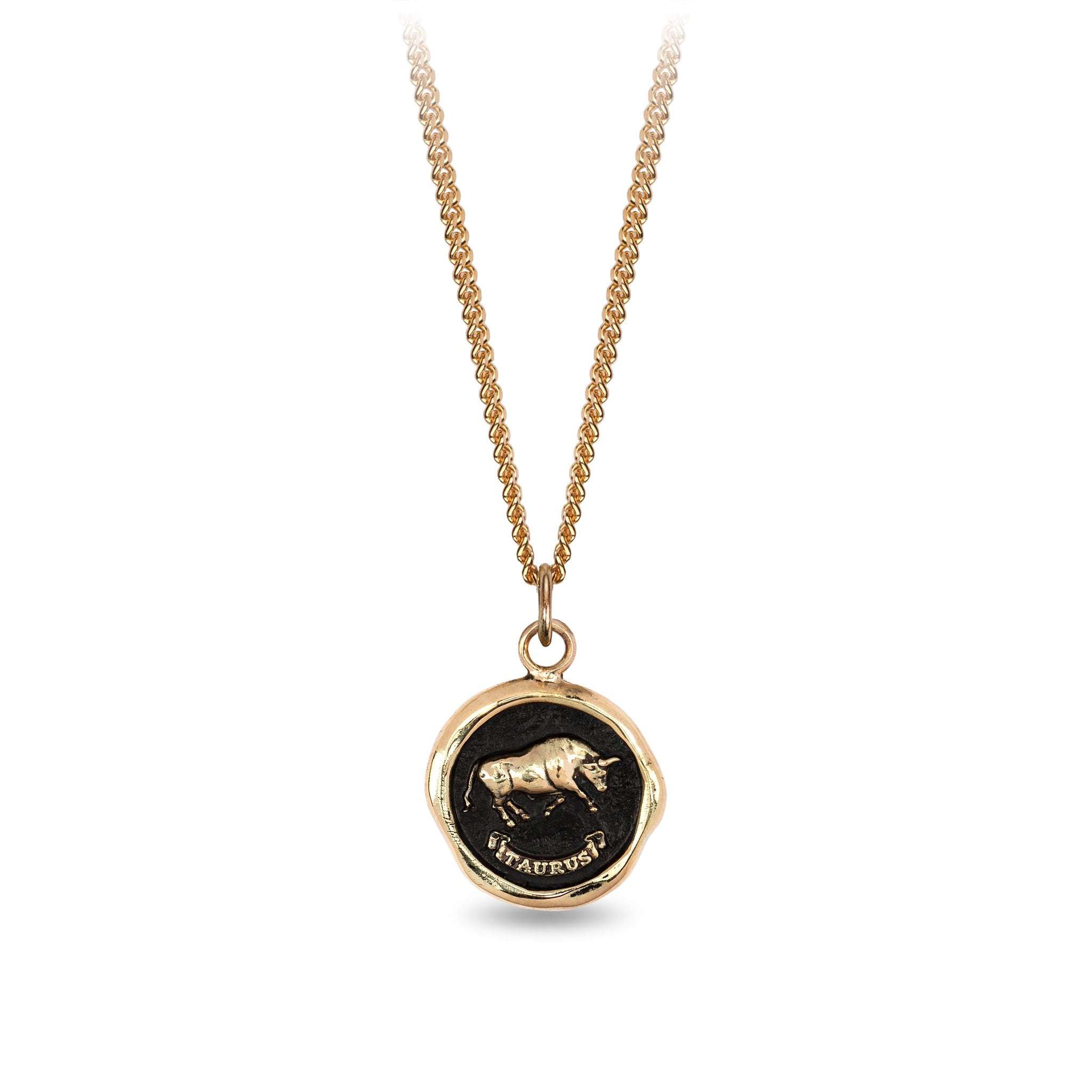 Taurus 14K Gold Zodiac Talisman