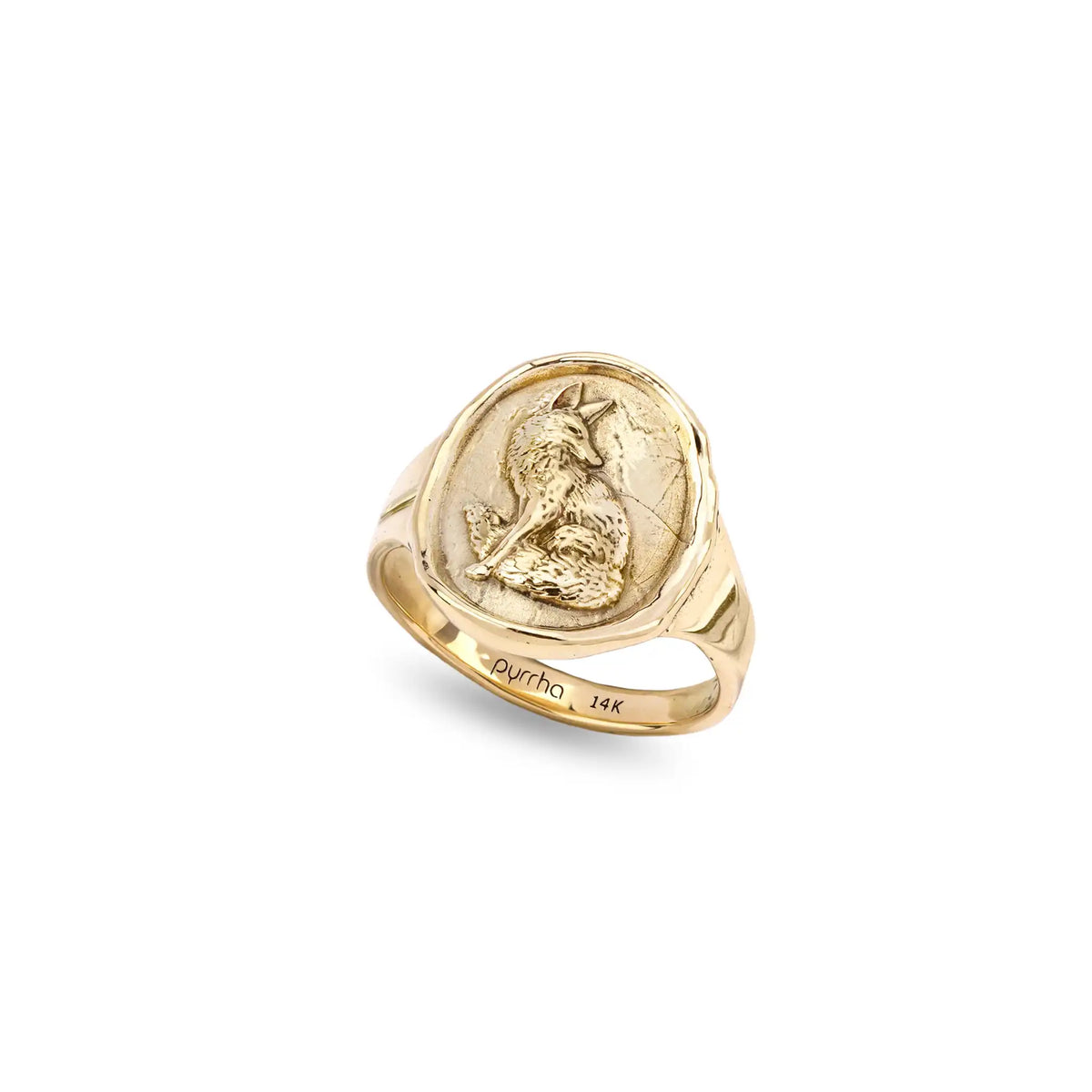 Trust in Yourself 14K Gold Cigar Band Ring - Unveiled