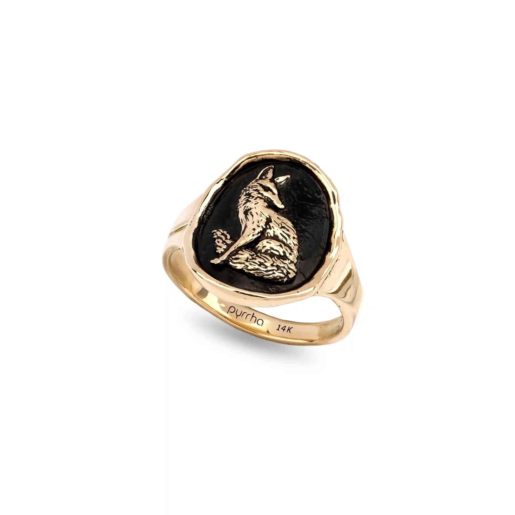 Trust in Yourself 14K Gold Cigar Band Ring