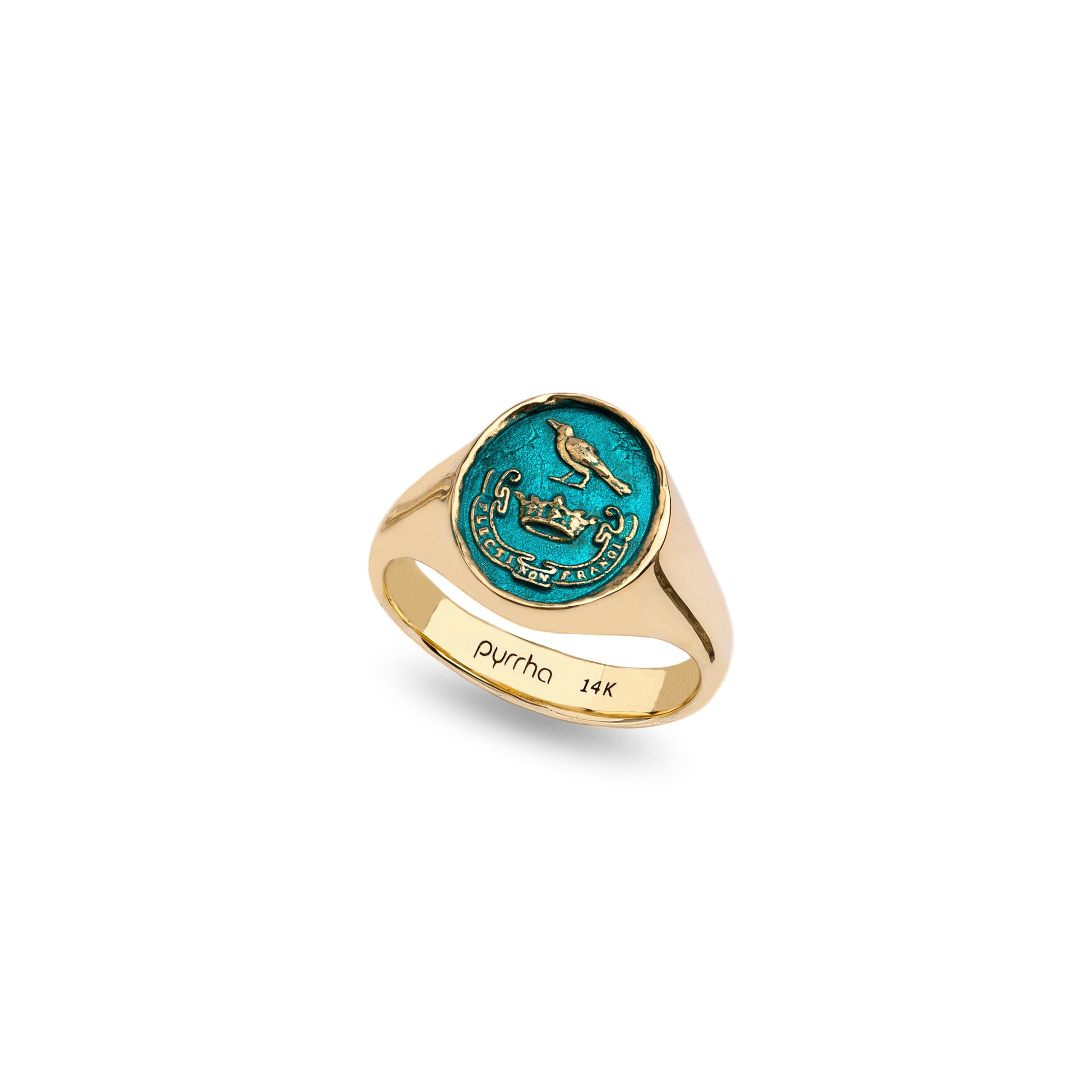 Unbreakable 14K Gold Signet Ring - True Colors