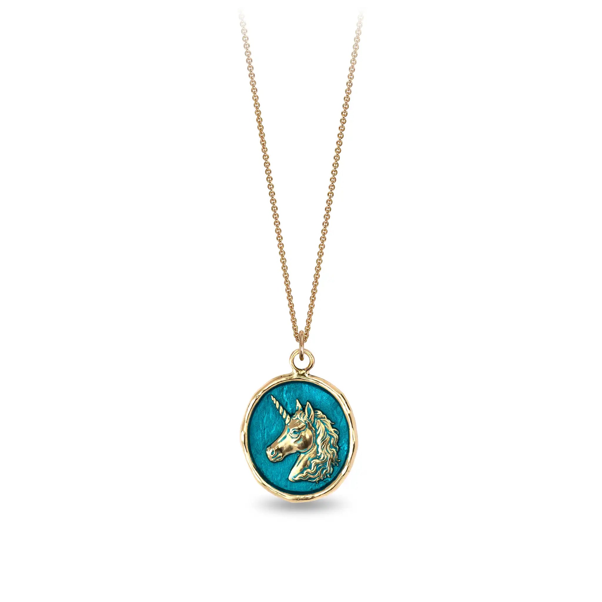 Unicorn 14K Gold Talisman - True Colors