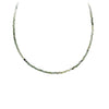 Variegated Green Sapphire 14K Gold Faceted Stone Choker