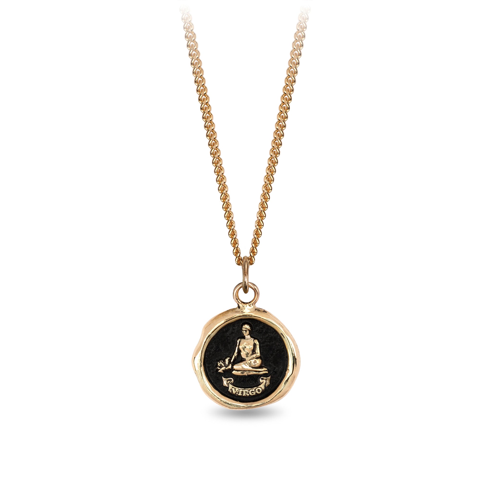 Virgo 14K Gold Zodiac Talisman