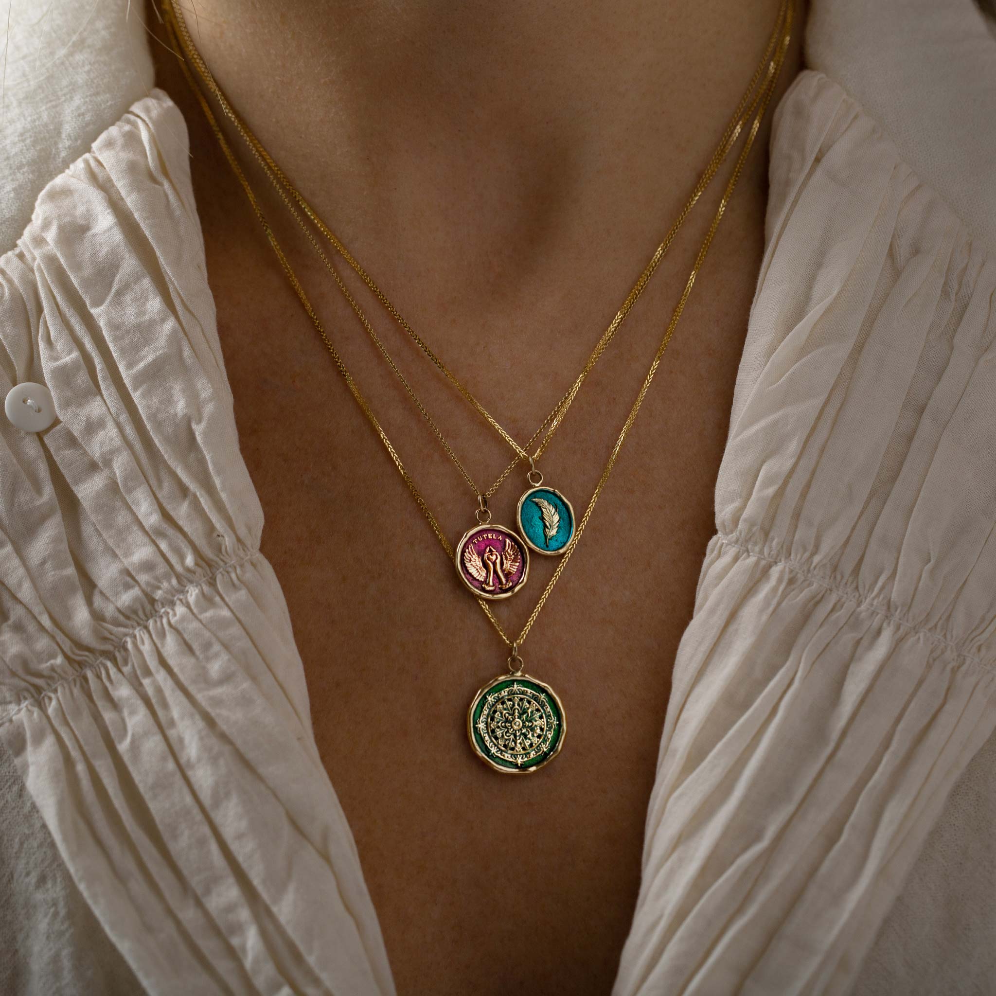 Love & Protection 14K Gold Talisman - True Colors