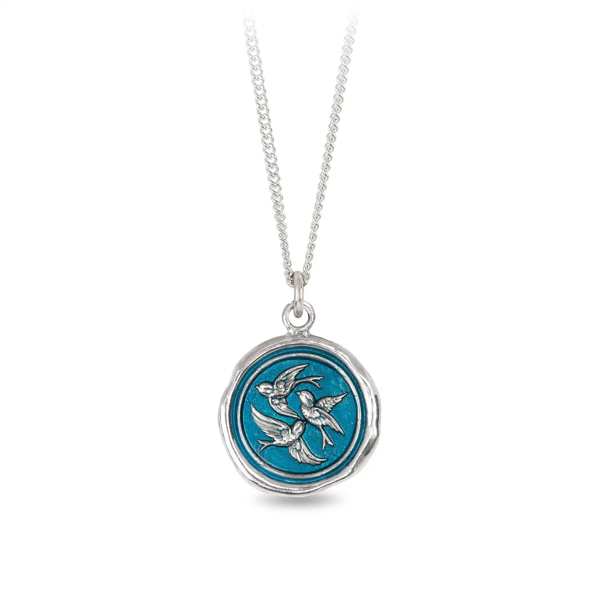 Birds of a Feather Talisman - Capri Blue