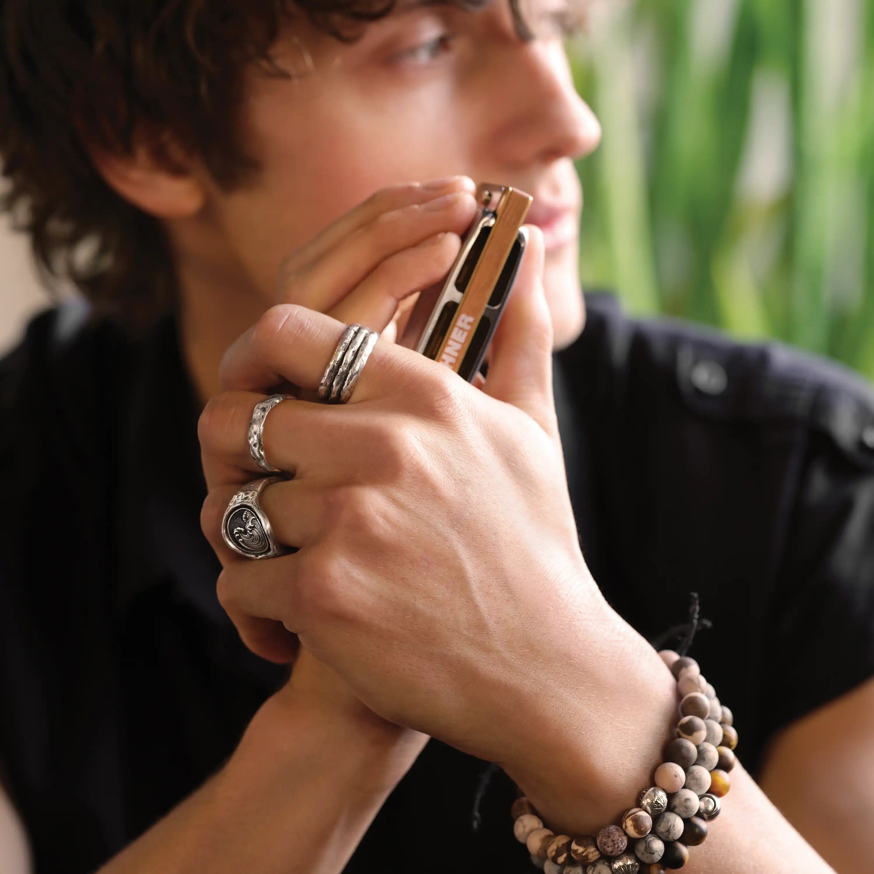 Wave Narrow Formed Band Ring