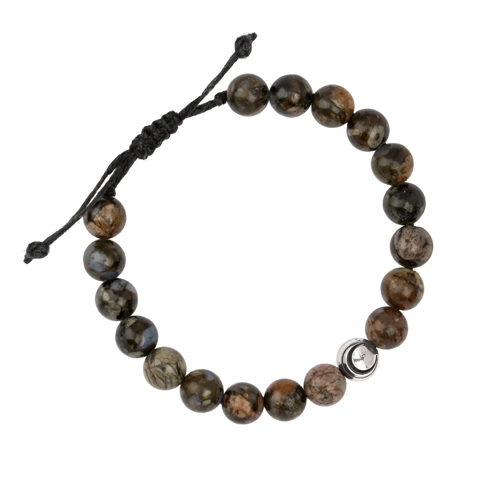 Crescent Moon Beaded Bracelet