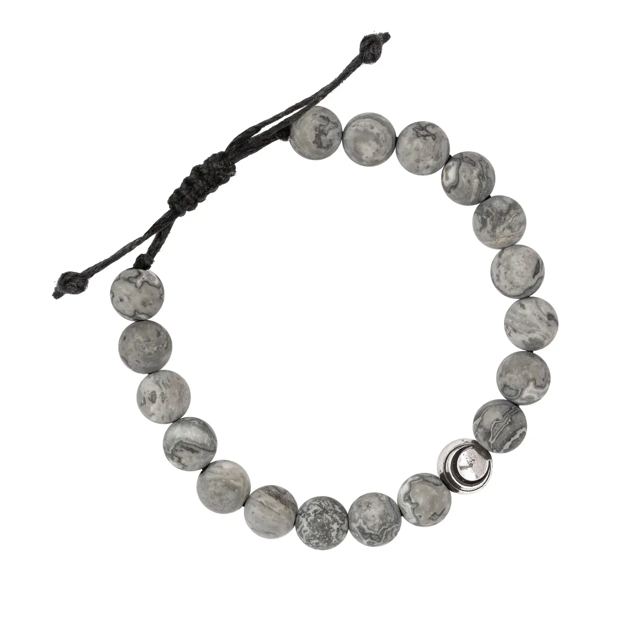 Crescent Moon Beaded Bracelet