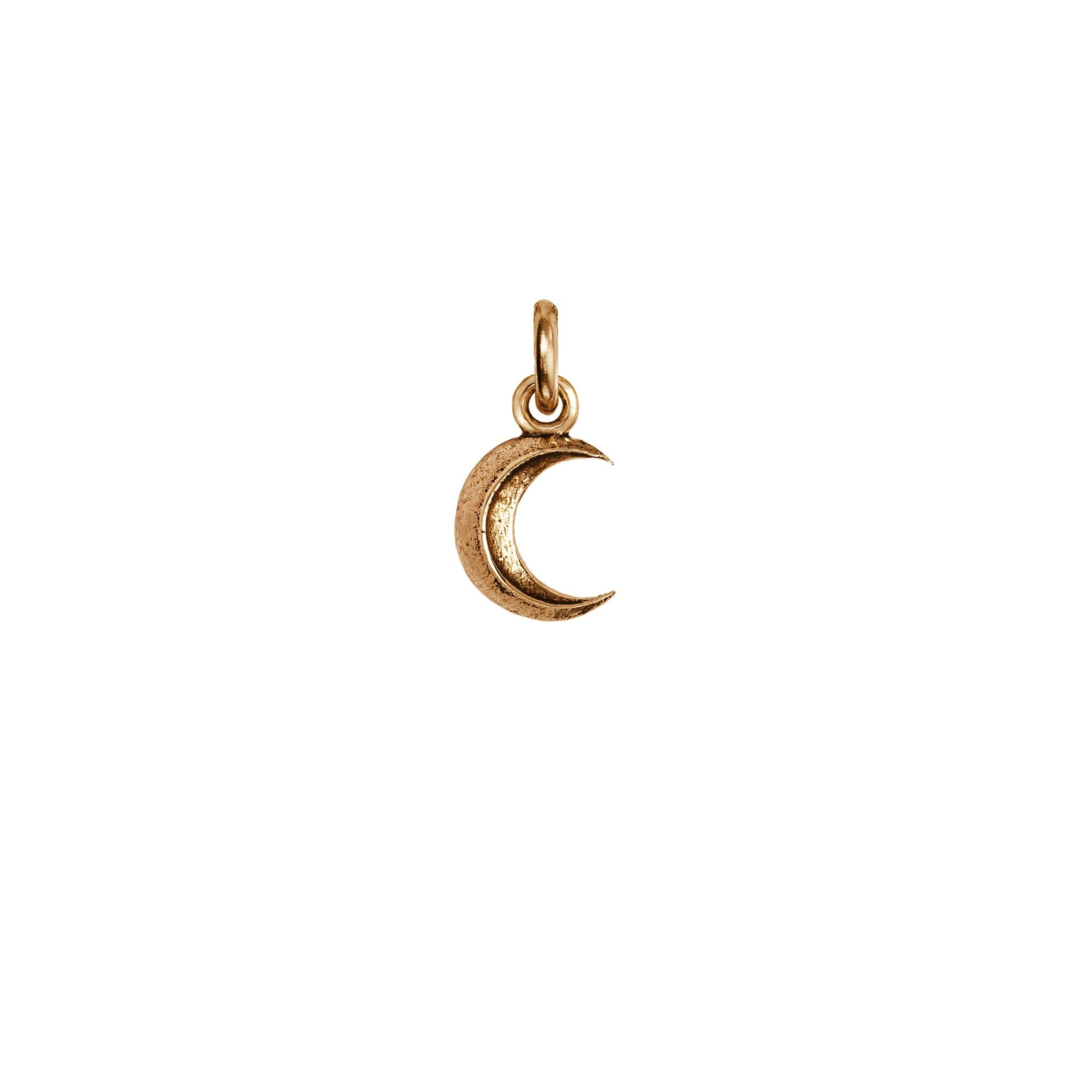 Crescent Moon Symbol Charm - Bronze