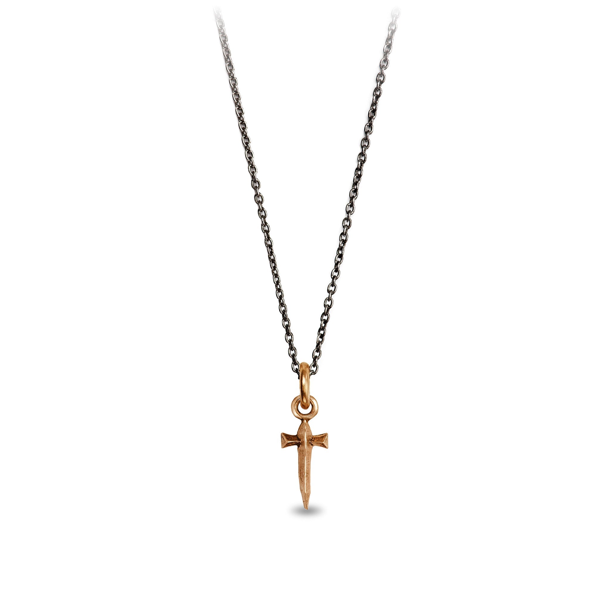 Dagger Symbol Charm - Bronze