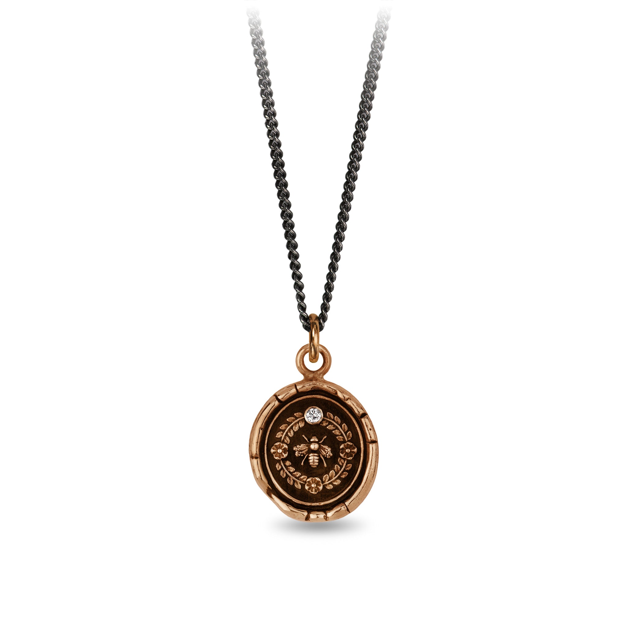 Honeybee Diamond Set Talisman