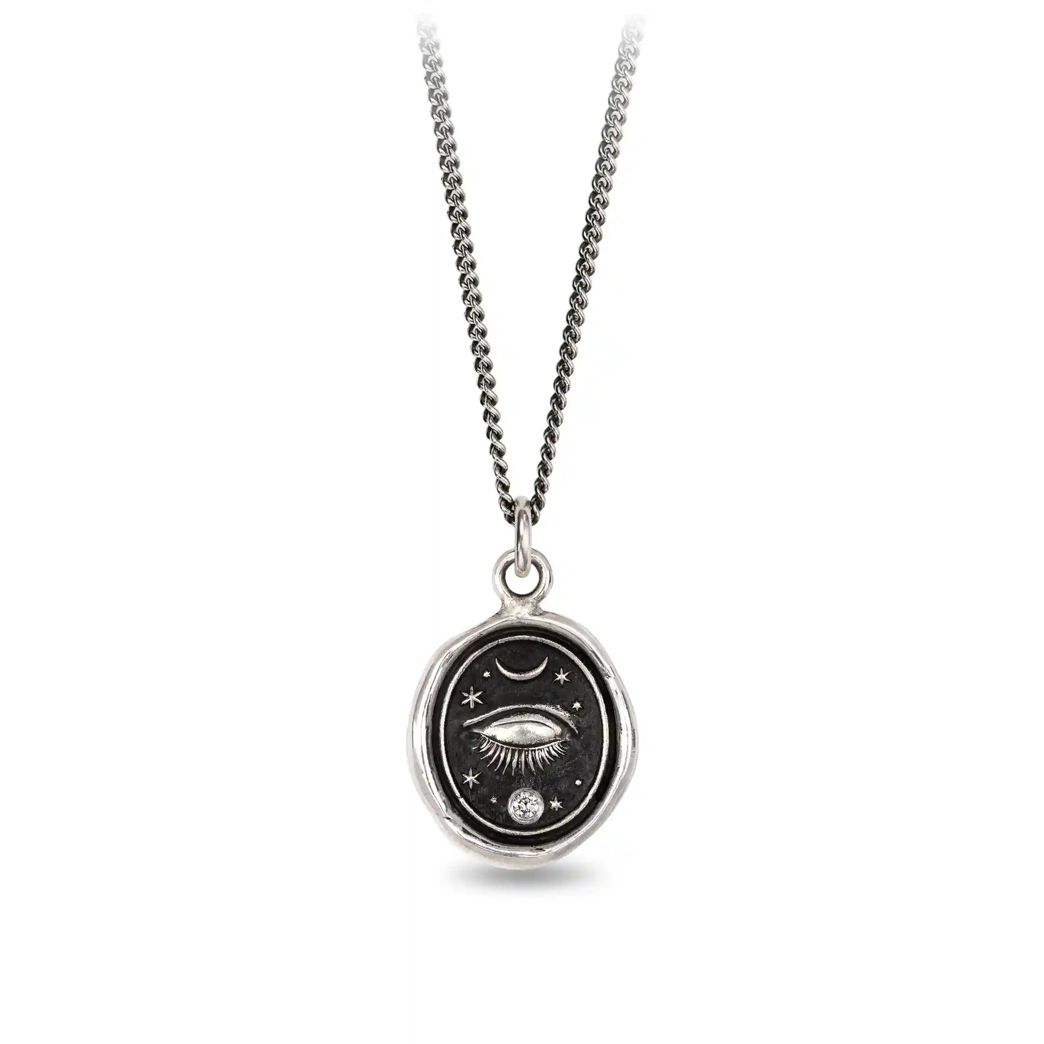 Inner Vision Diamond Set Talisman