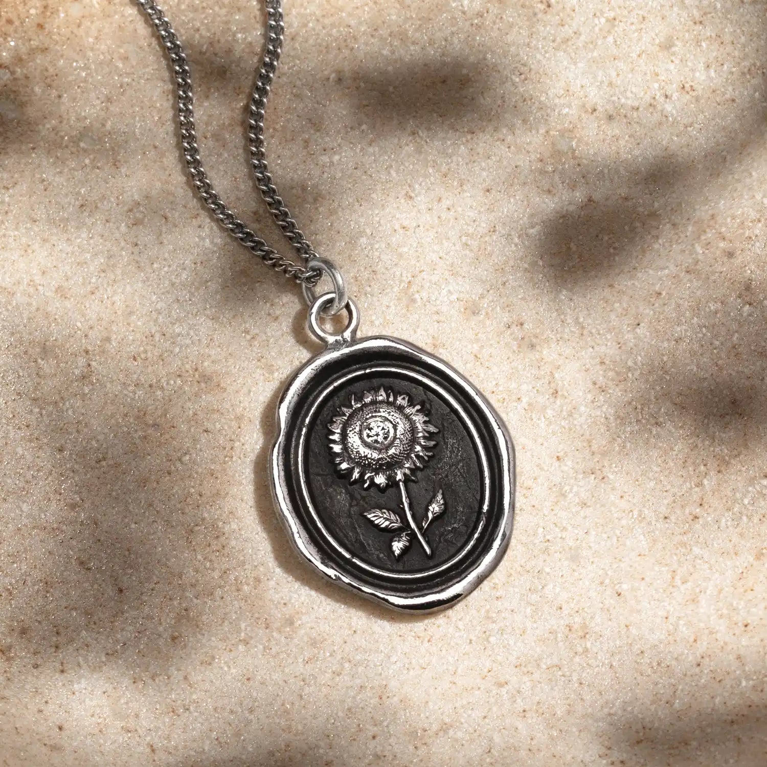 Sunflower Diamond Set Talisman