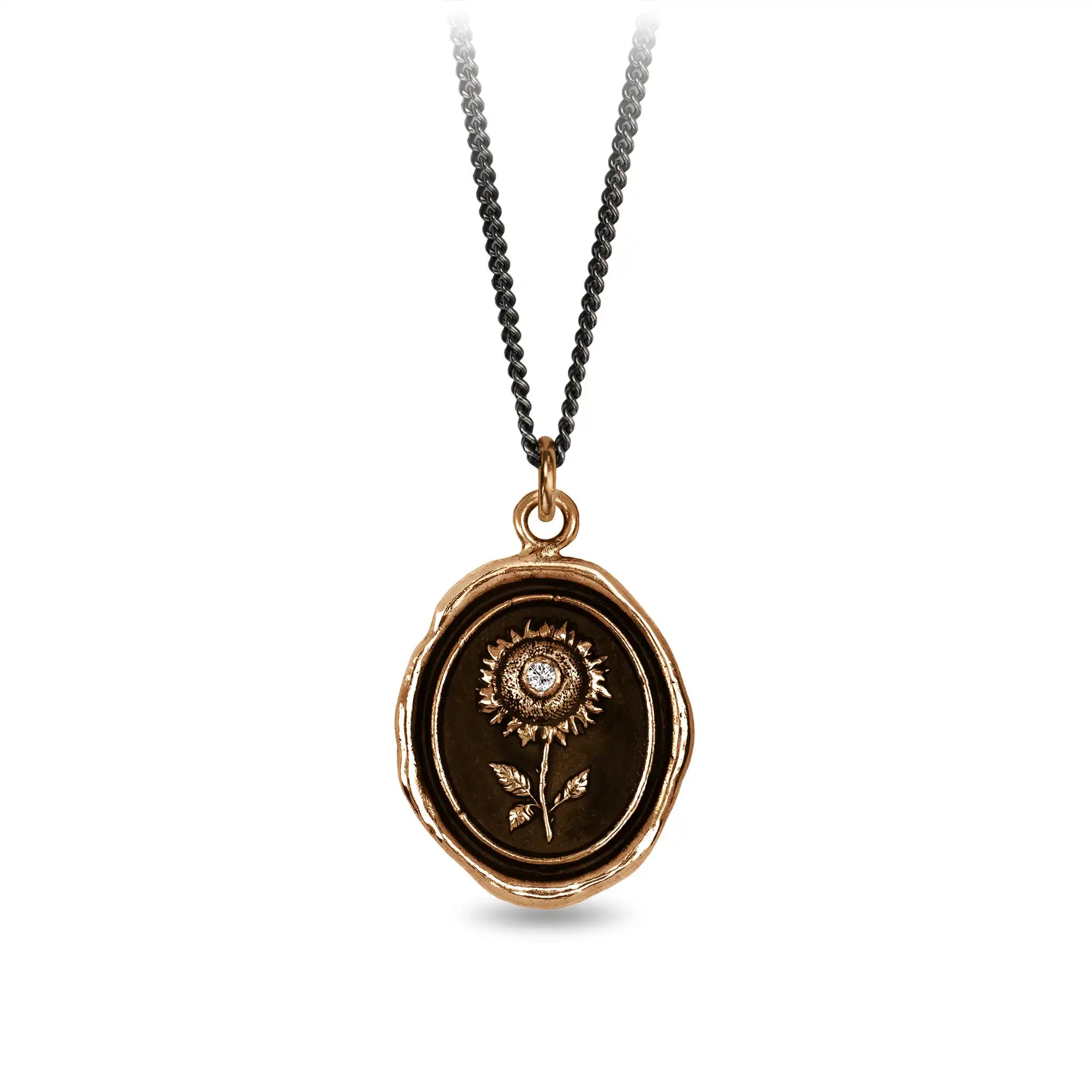 Sunflower Diamond Set Talisman