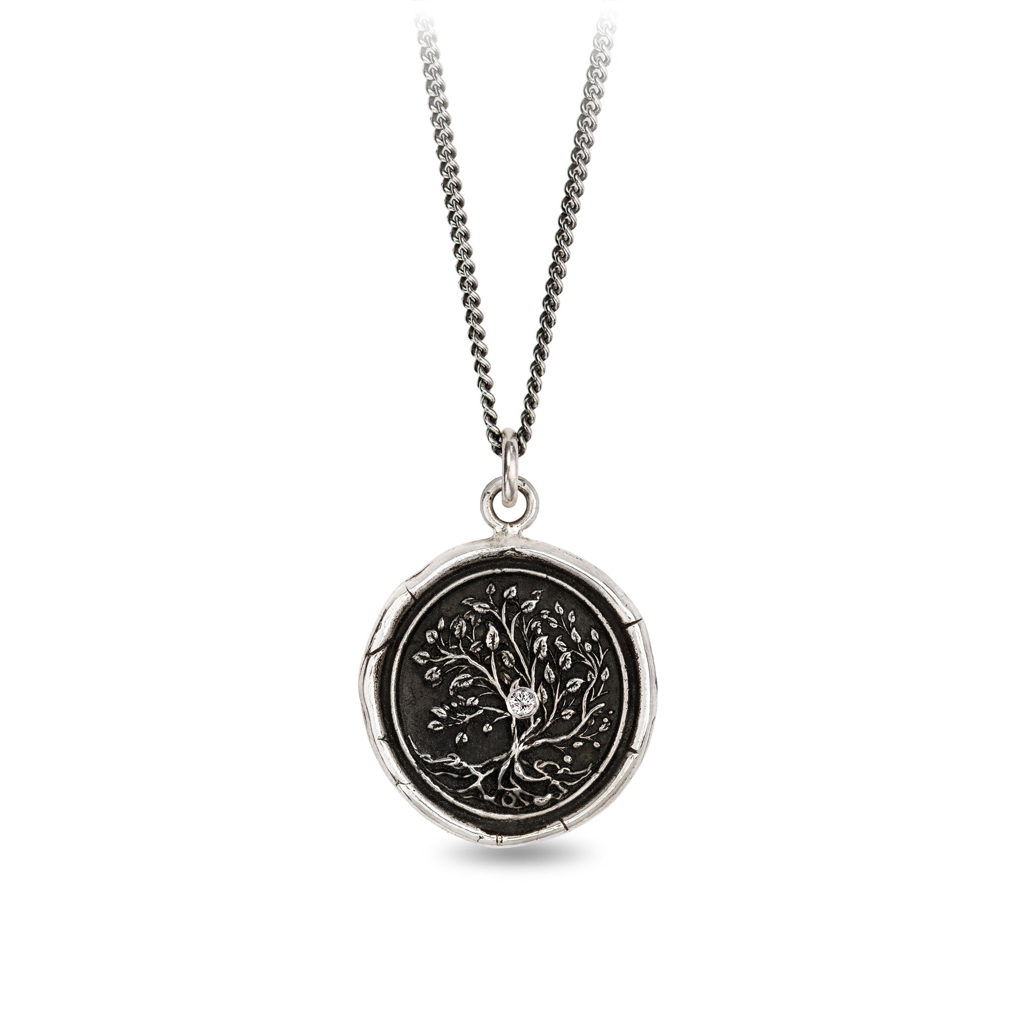 Tree of Life Diamond Set Talisman