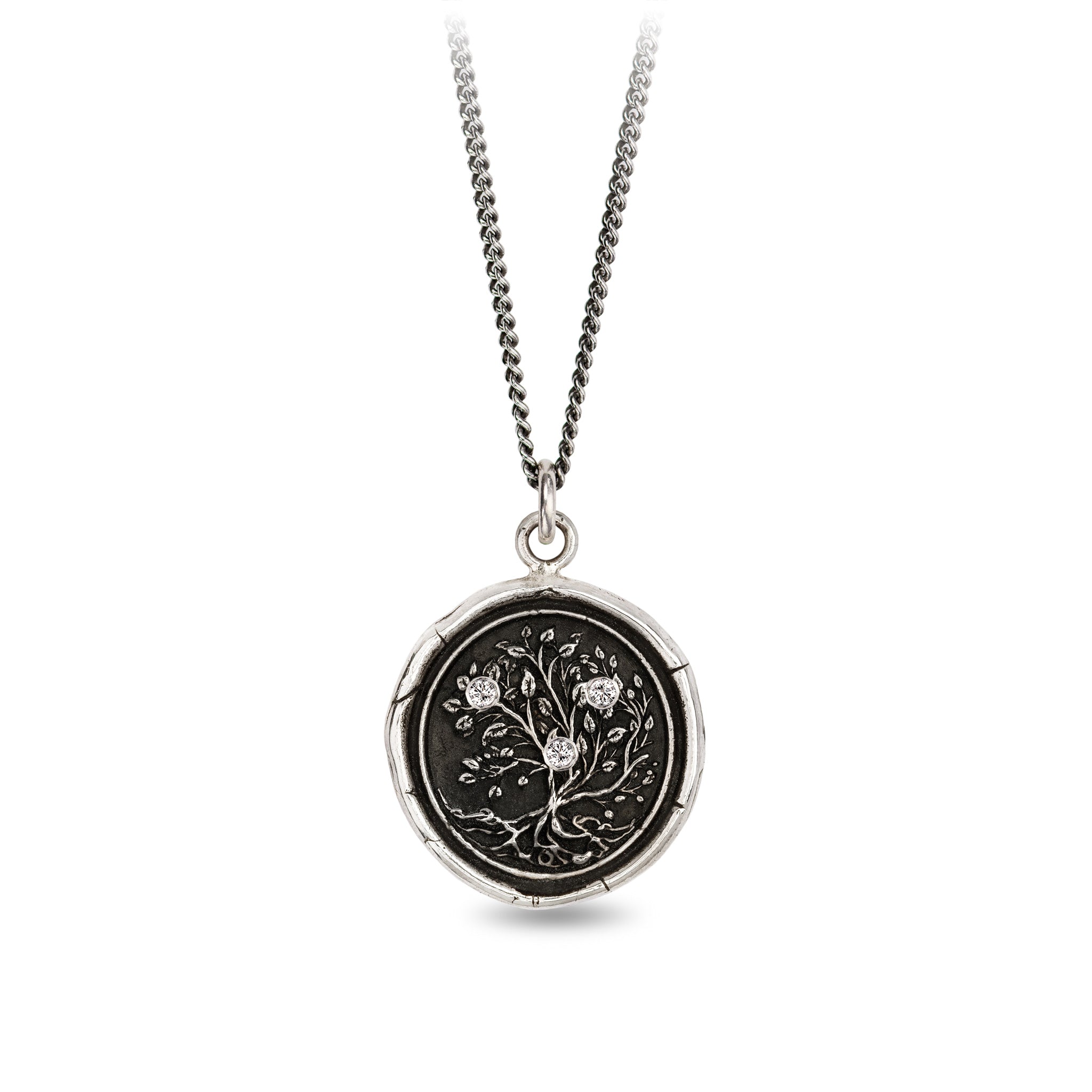 Tree of Life Diamond Set Talisman