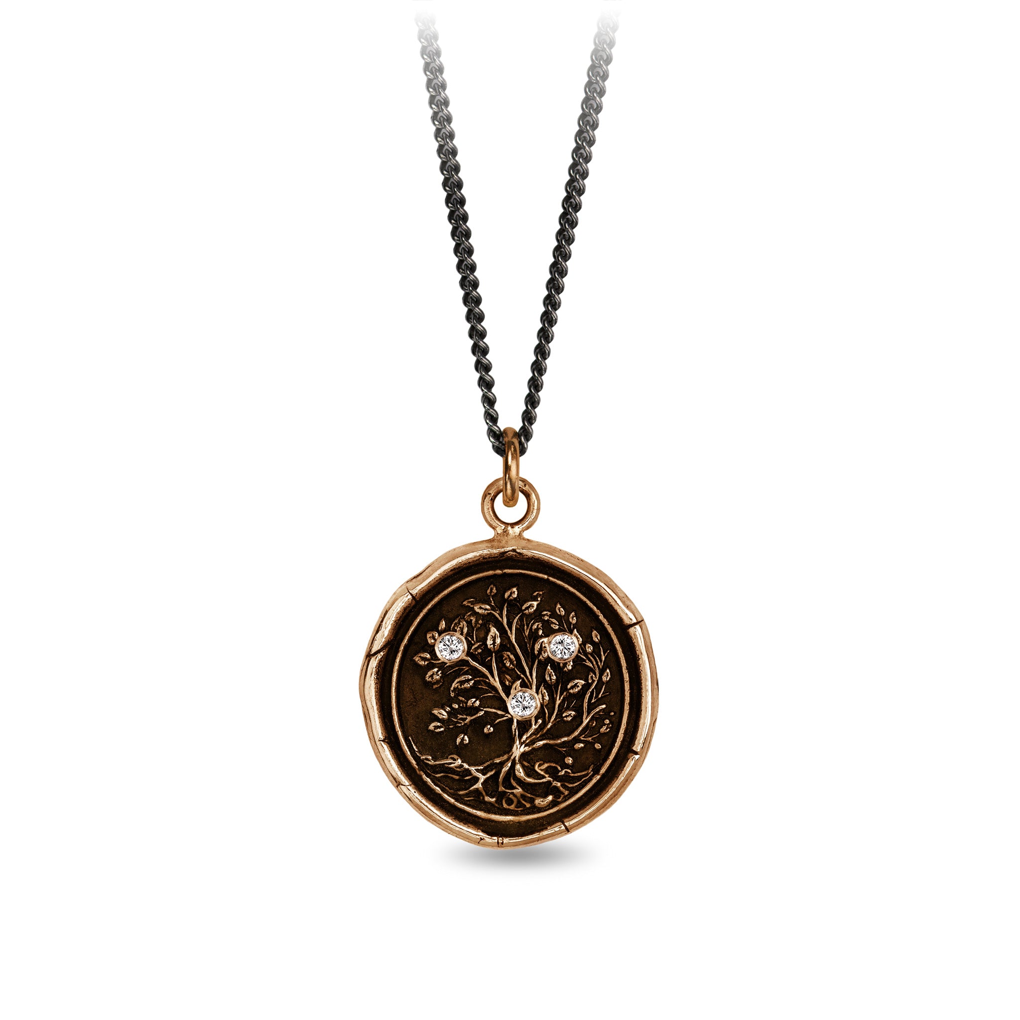 Tree of Life Diamond Set Talisman