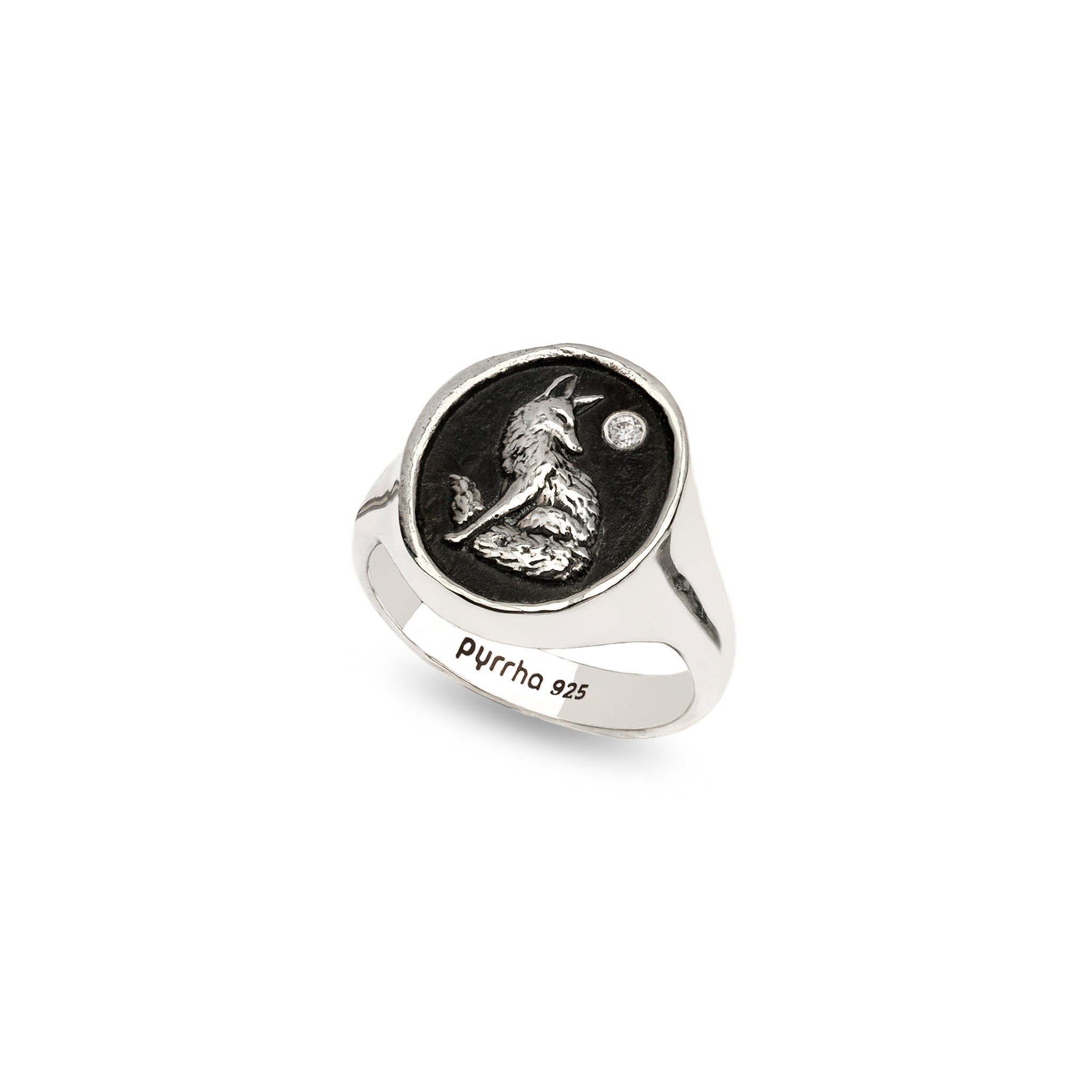 Trust in Yoursef Diamond Set Signet Ring