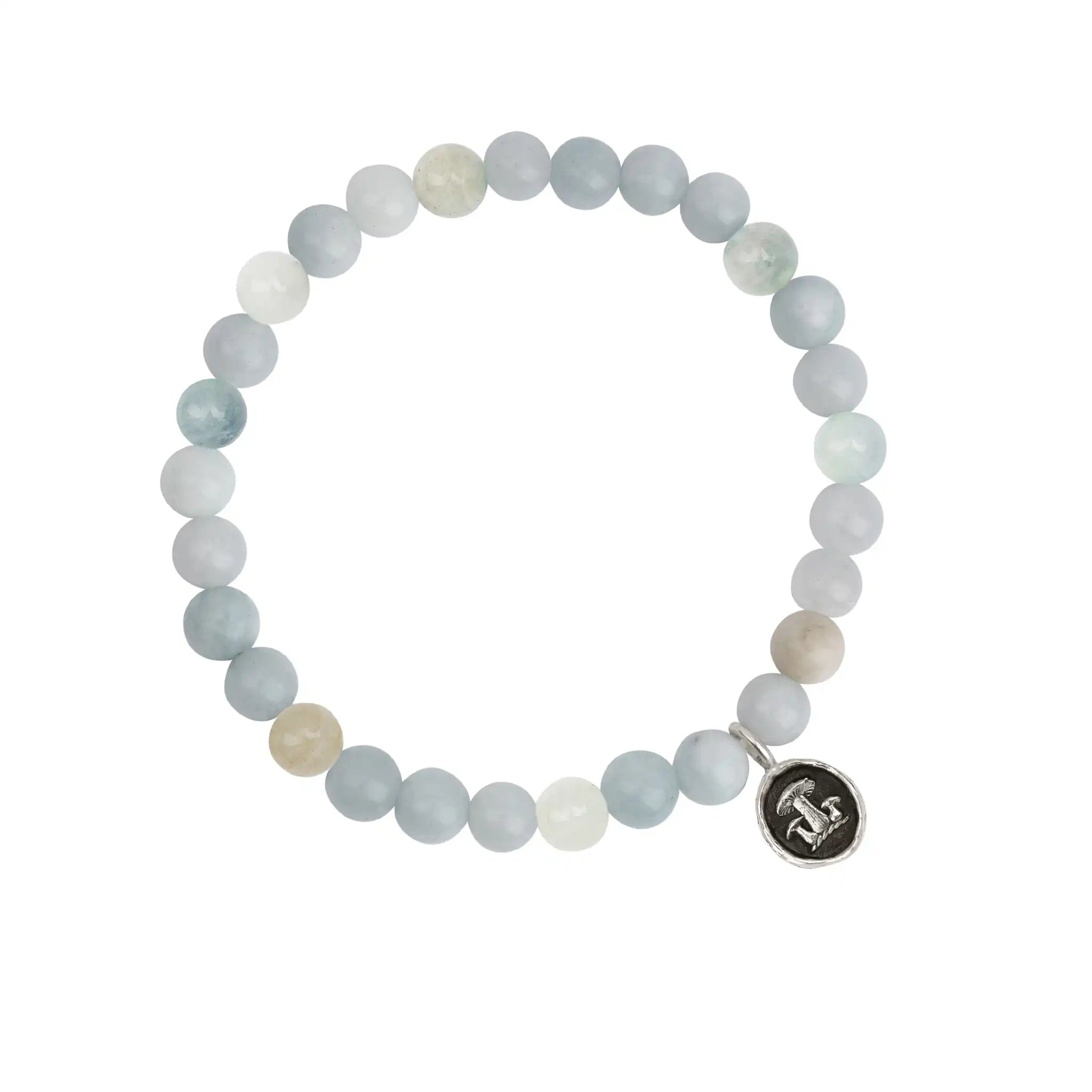 Earthy Appreciation Charm Stone Stretch Bracelet