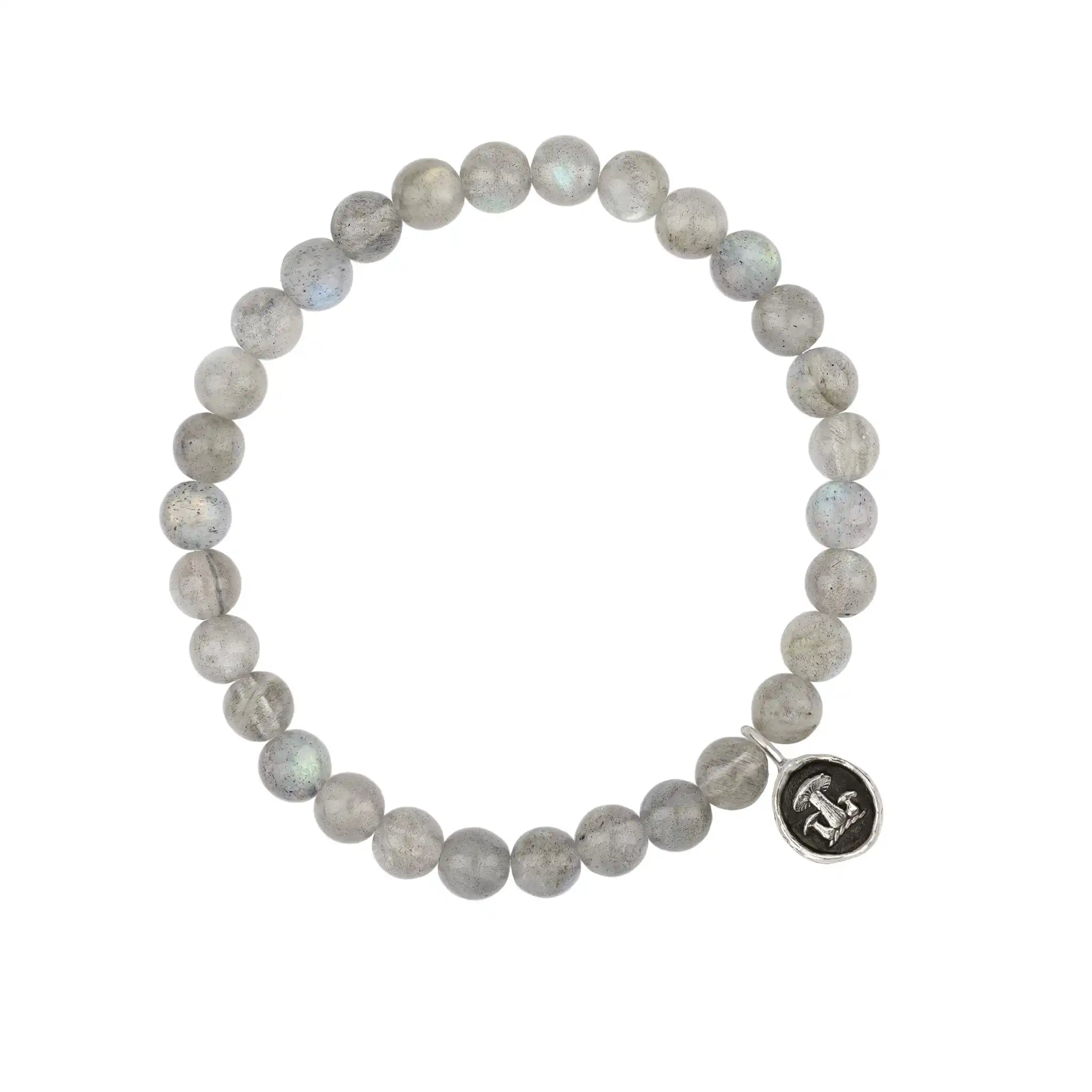 Earthy Appreciation Charm Stone Stretch Bracelet