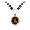 Embrace Your Dark Side Knotted Freshwater Pearl Necklace