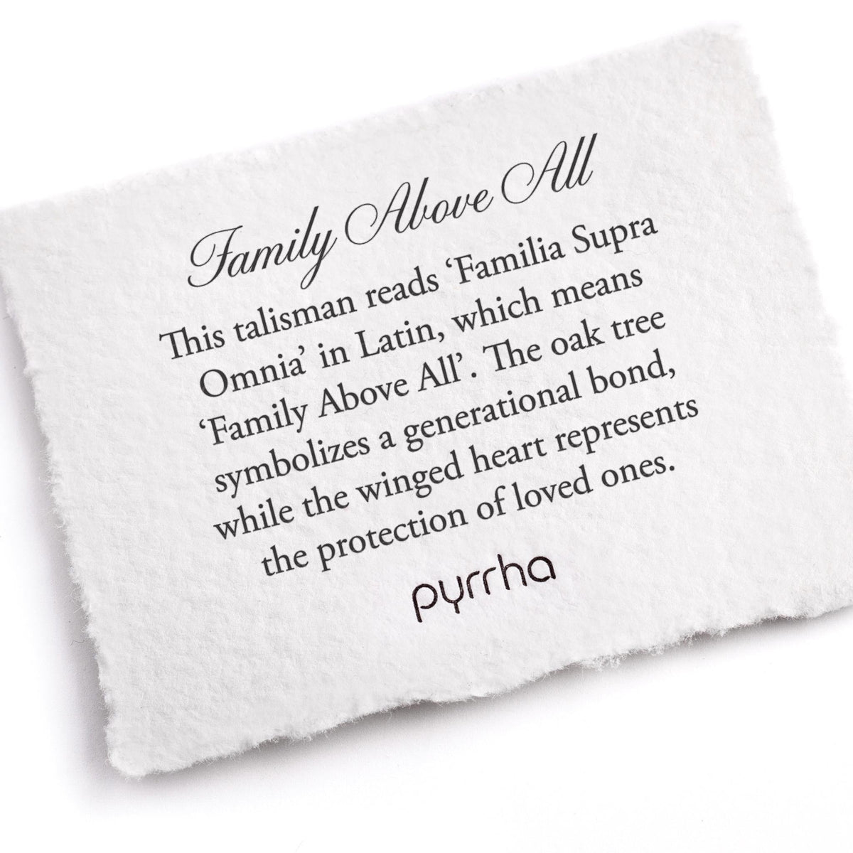 Family Above All 14K Gold Talisman - Unveiled